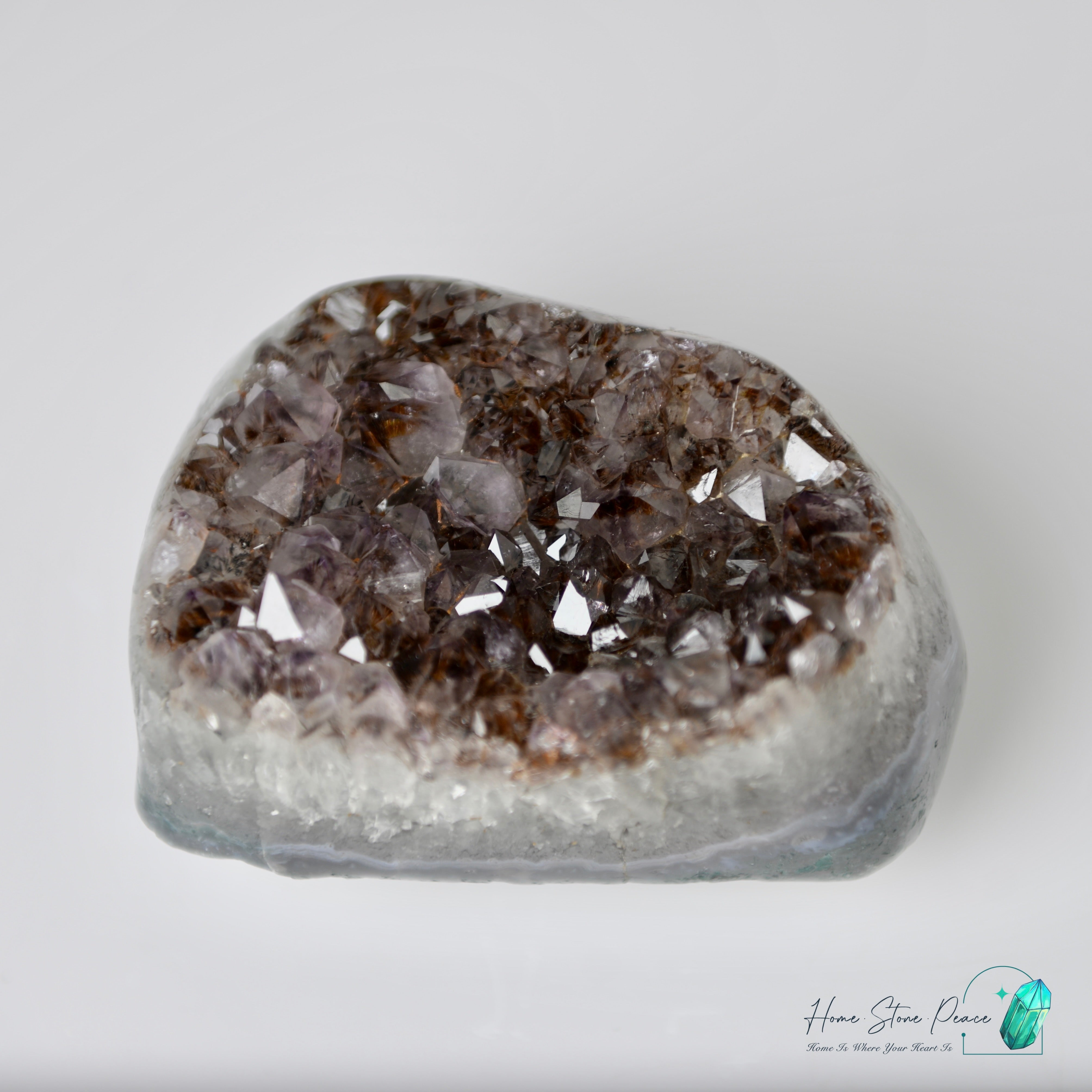 茶色紫鈦晶簇 Tea Amethyst Rutilated Cluster