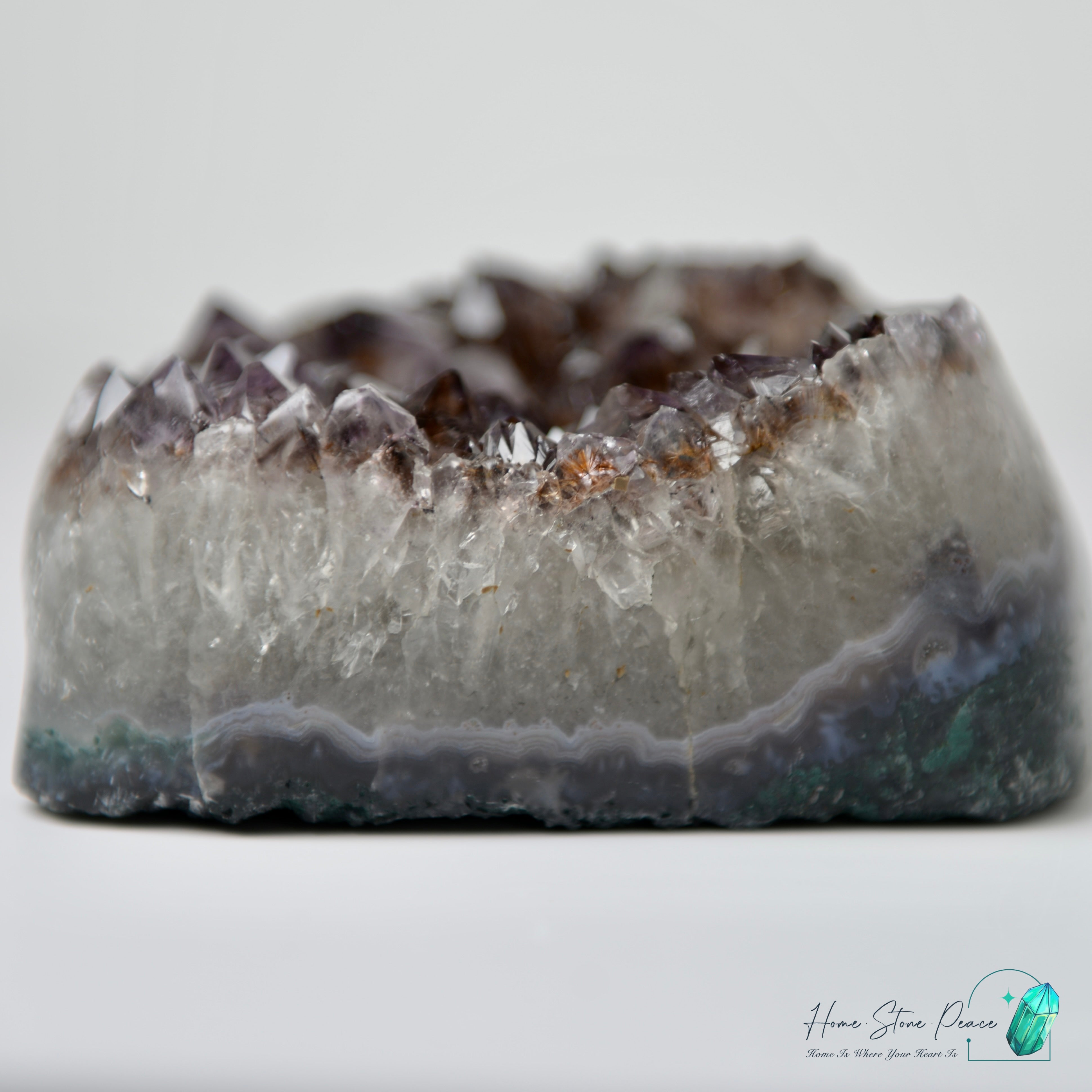 茶色紫鈦晶簇 Tea Amethyst Rutilated Cluster