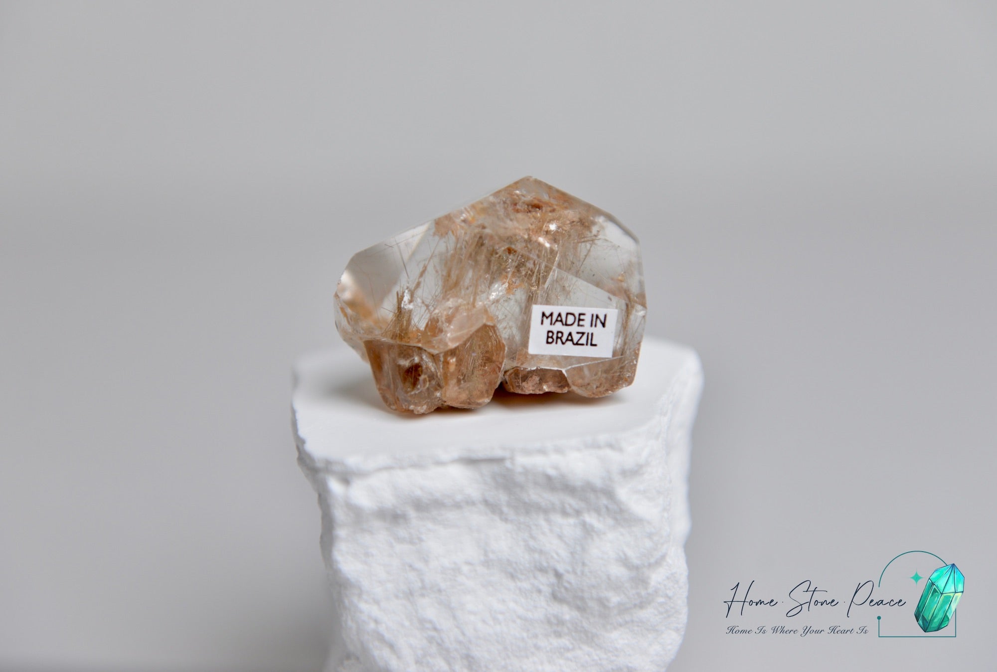 巴西銀髮水晶隨形 Silver Rutilated Quartz Free Form