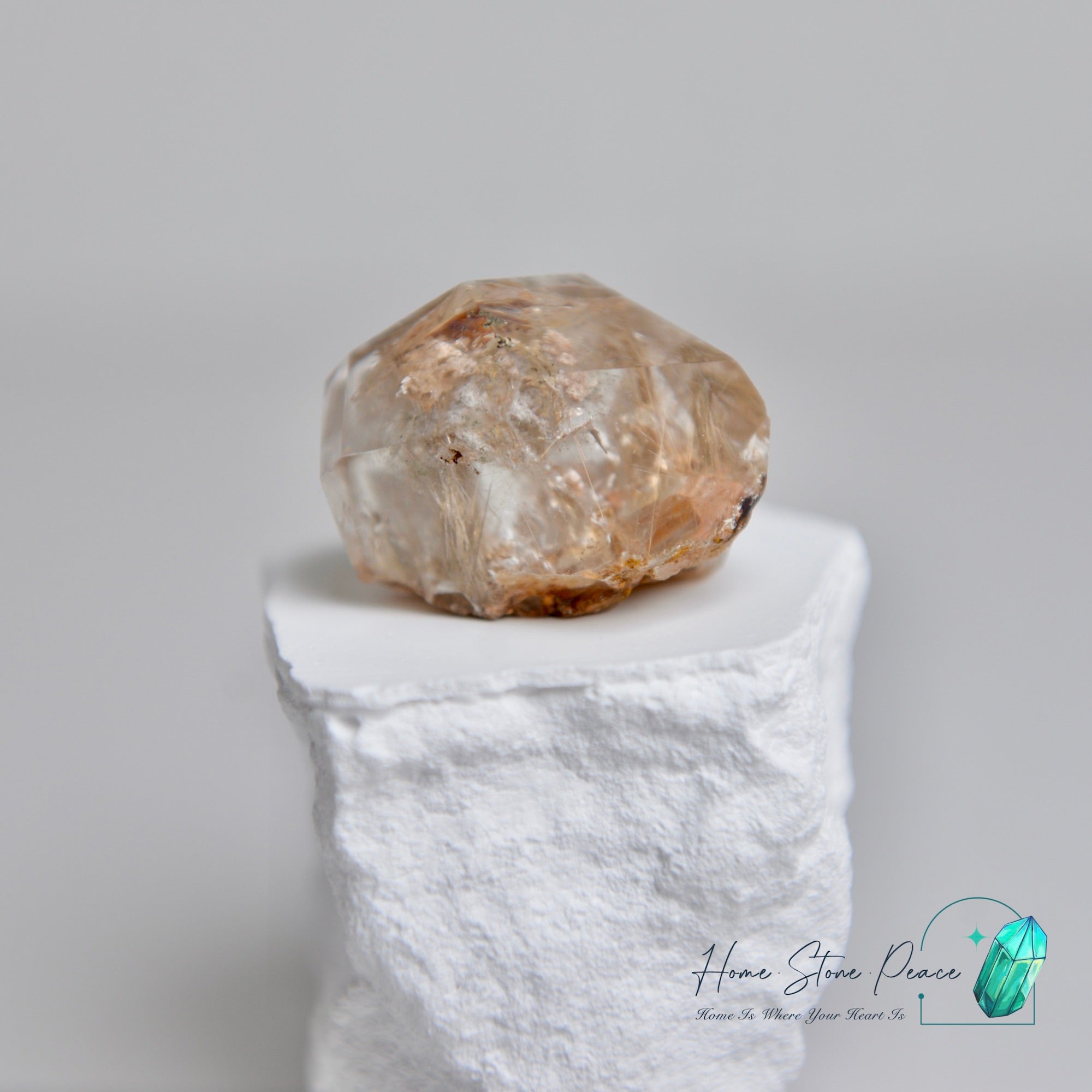 巴西銀髮水晶隨形 Silver Rutilated Quartz Free Form