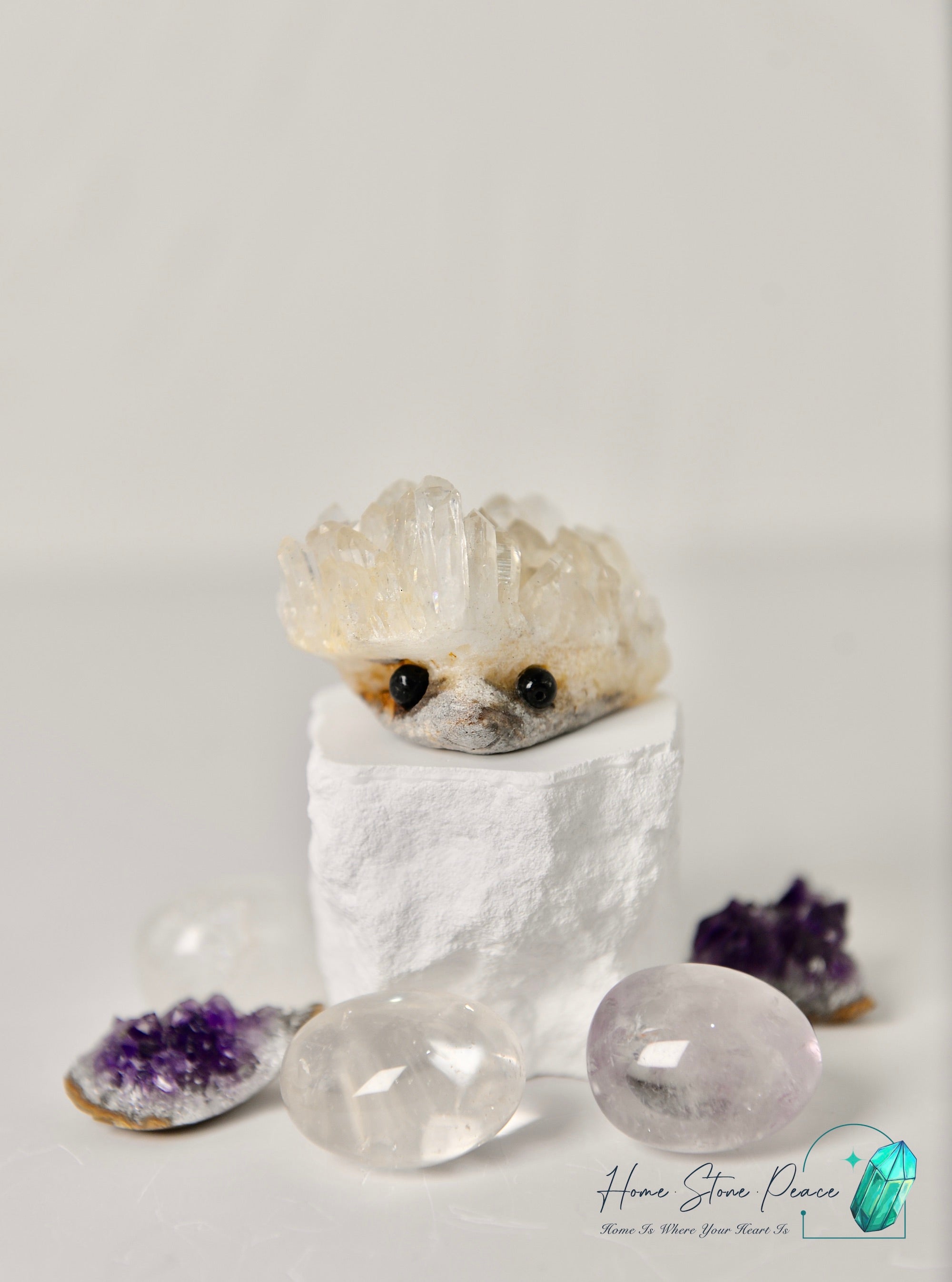 白水晶小刺蝟 Quartz Hedgehog