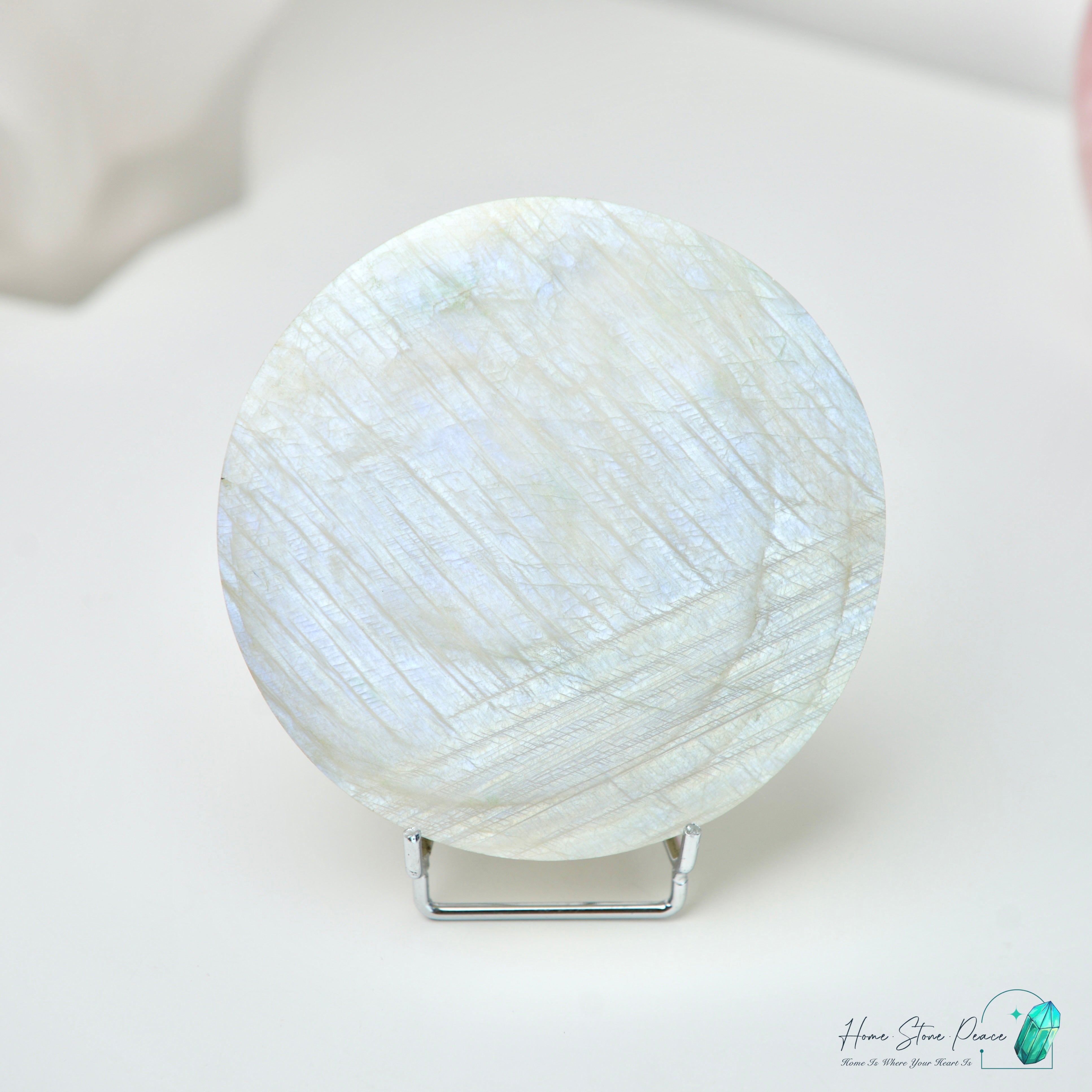 滿月月亮石連座 フルムーンムーンストーン スタンド付き