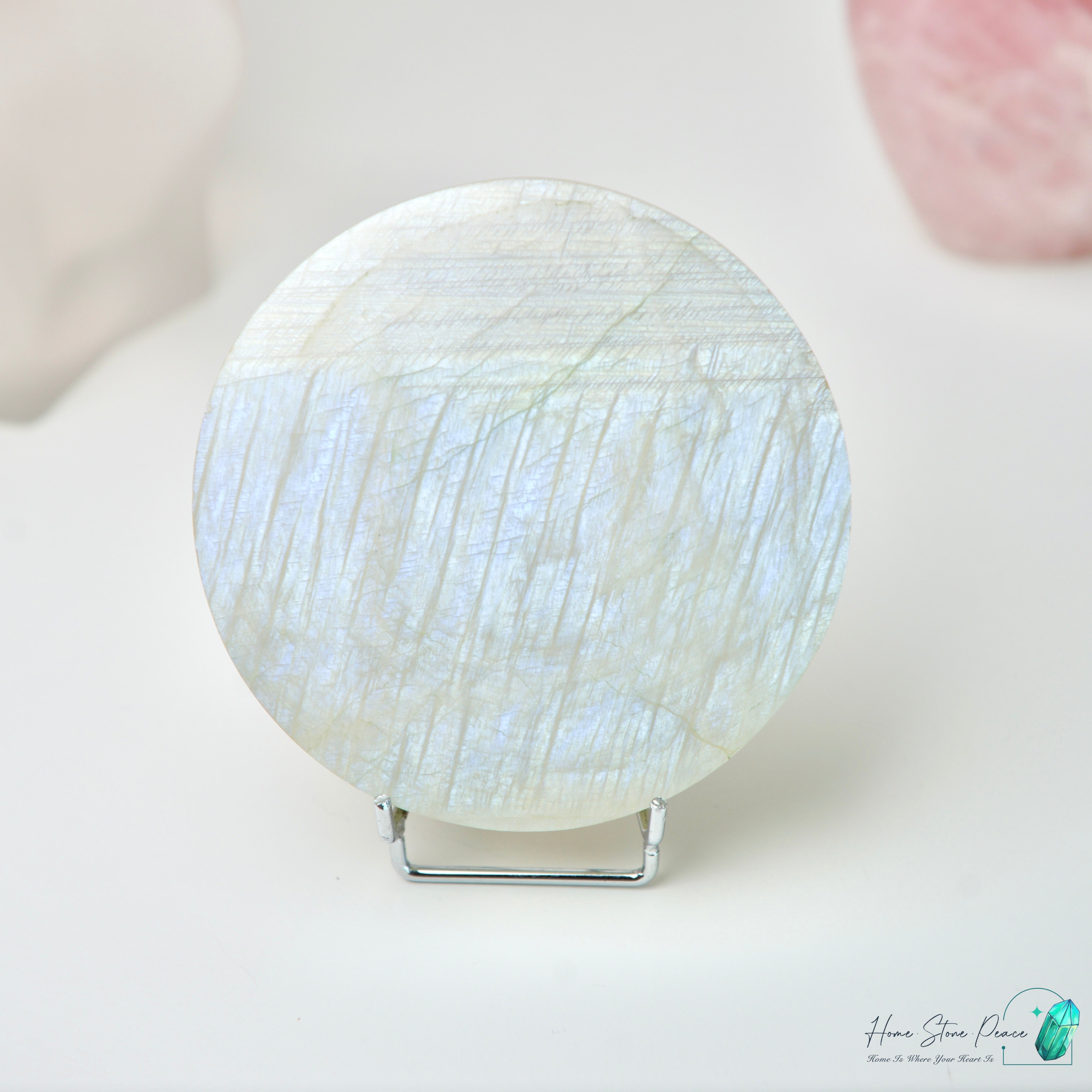 滿月月亮石連座 フルムーンムーンストーン スタンド付き