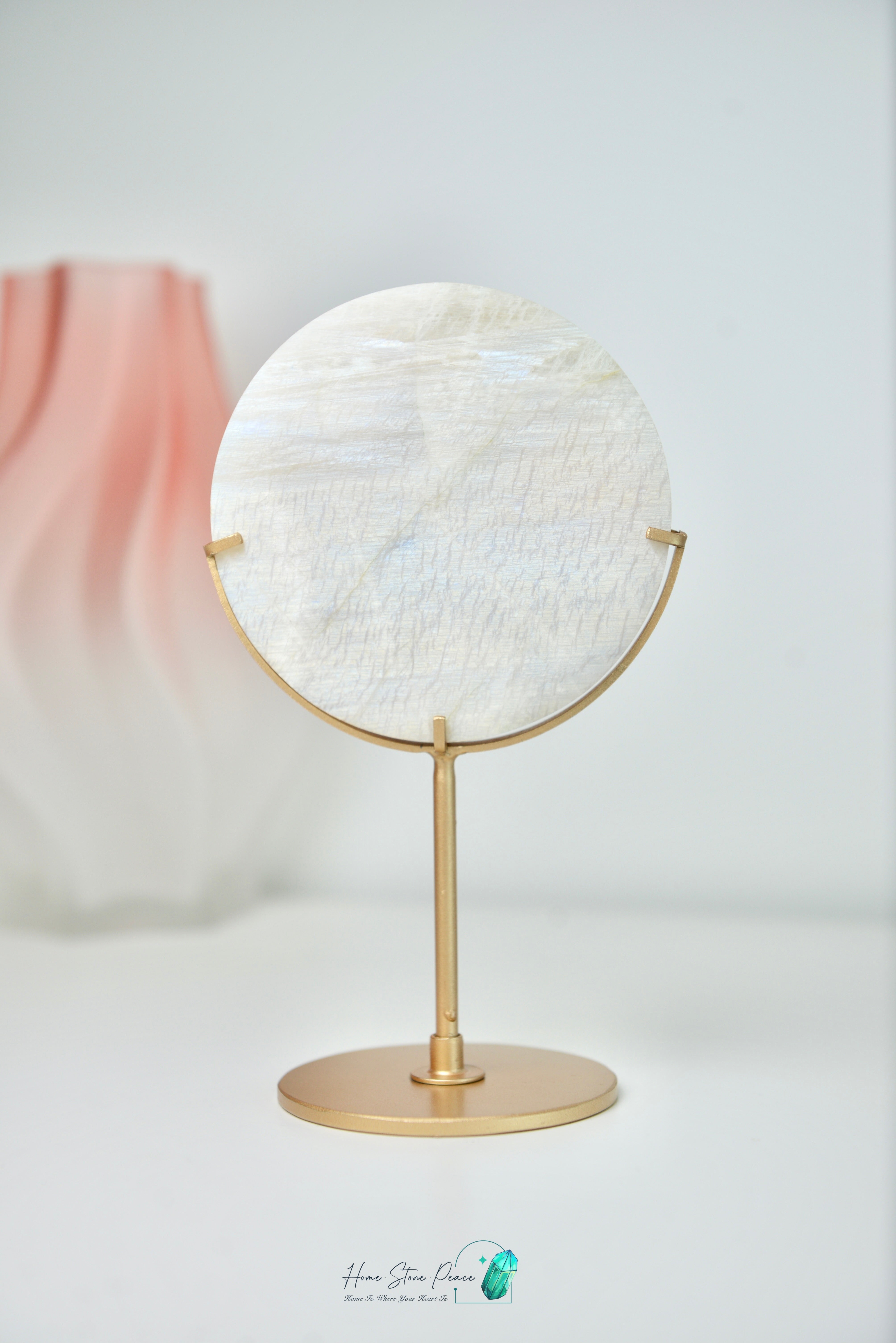 滿月月亮石連座 フルムーンムーンストーン スタンド付