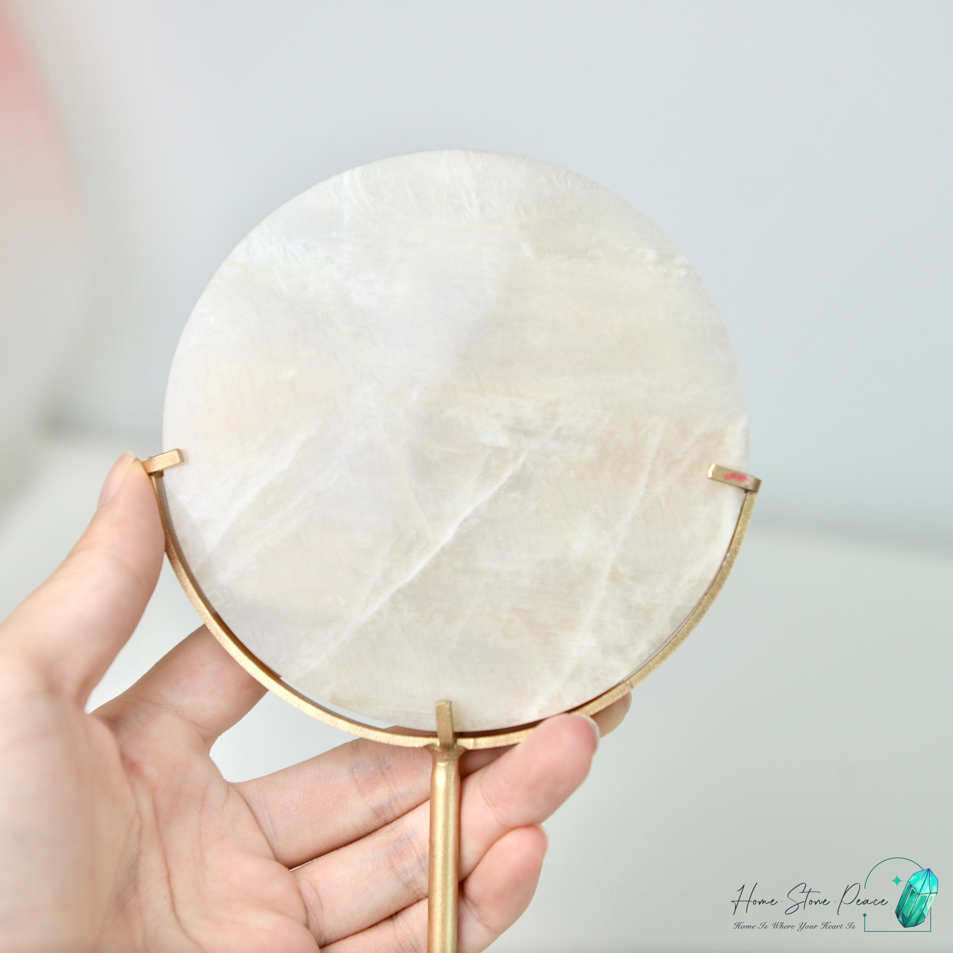 滿月月亮石連座 フルムーンムーンストーン スタンド付