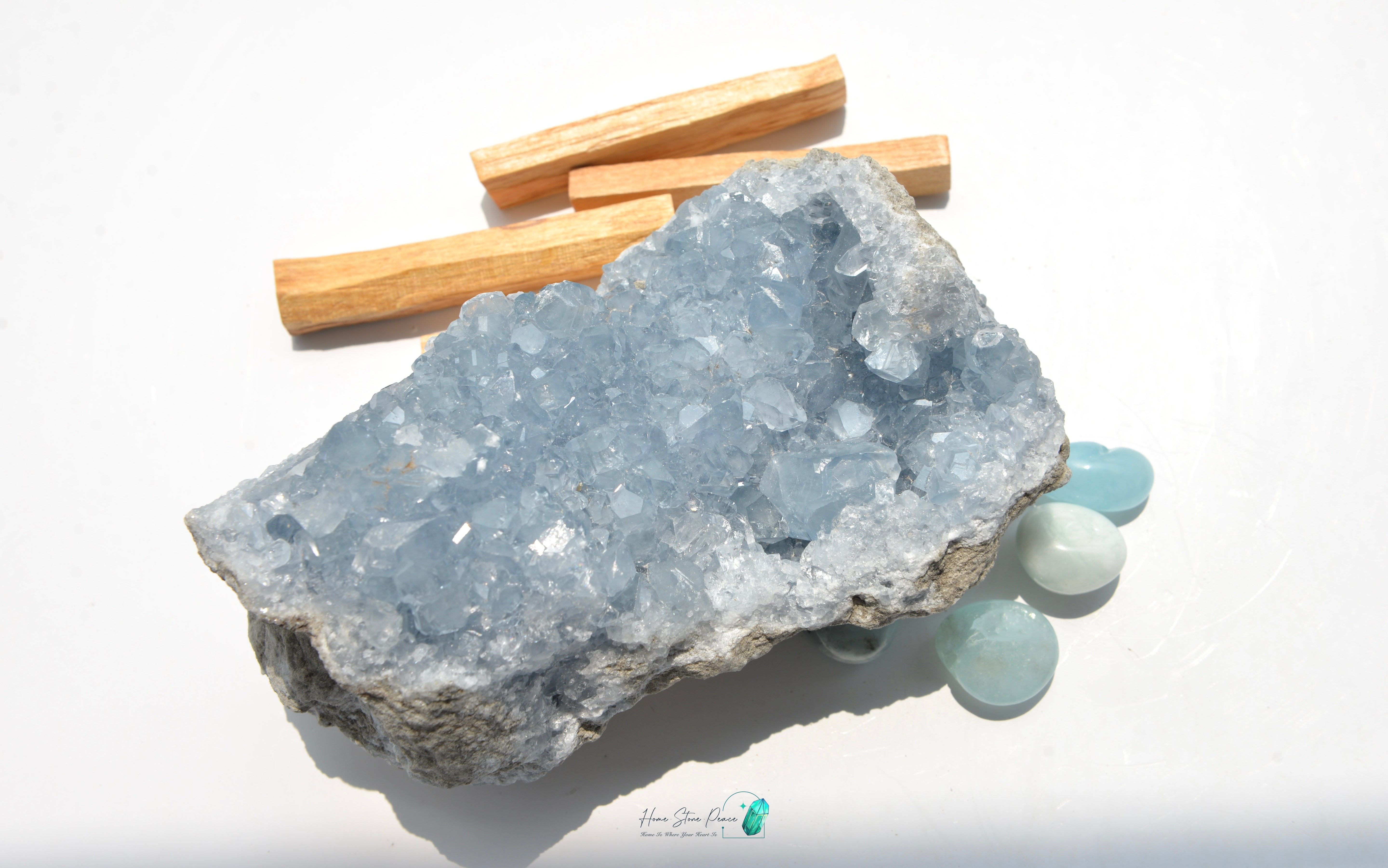 天青石原石(大) セレスタイトクラスター(大)