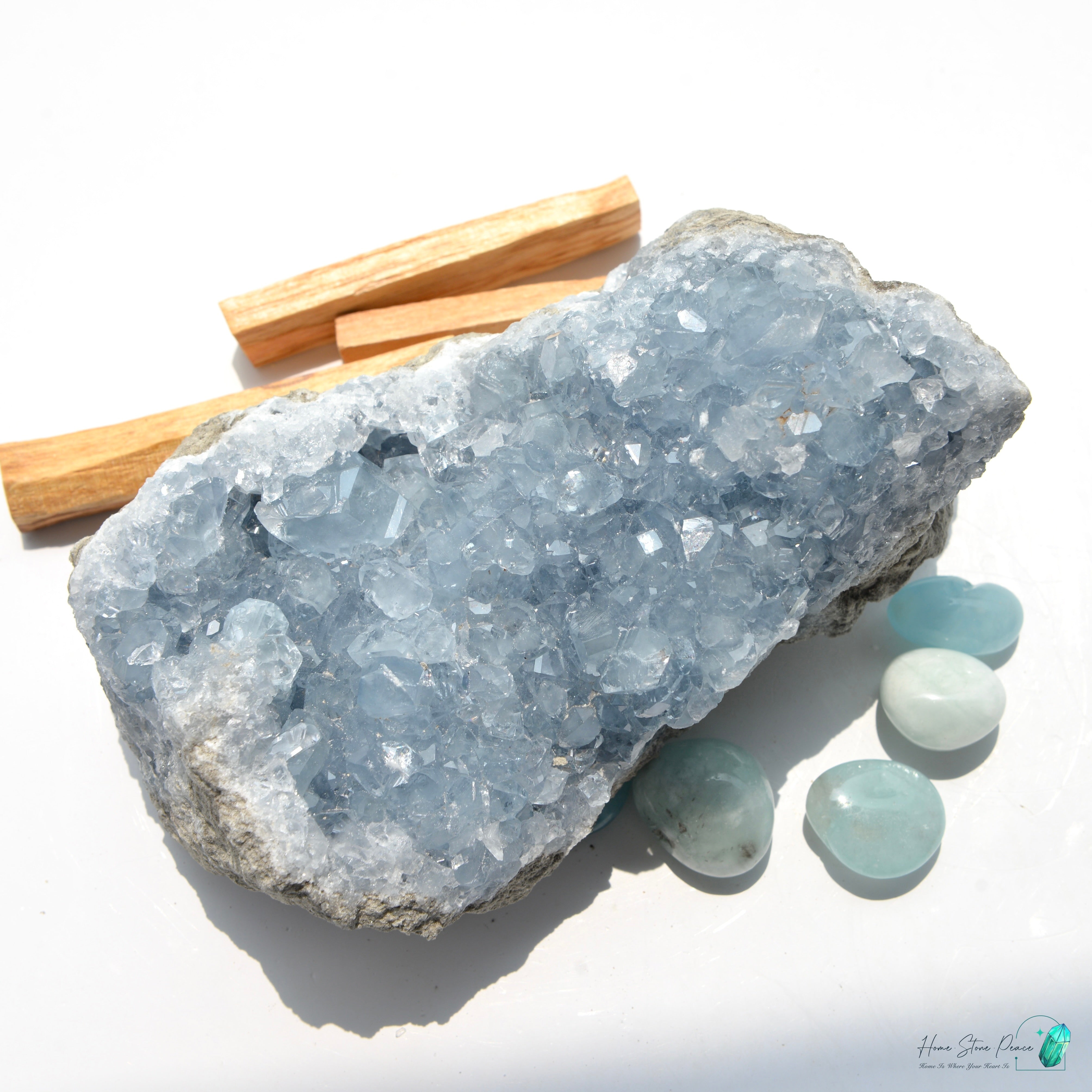 天青石原石(大) セレスタイトクラスター(大)