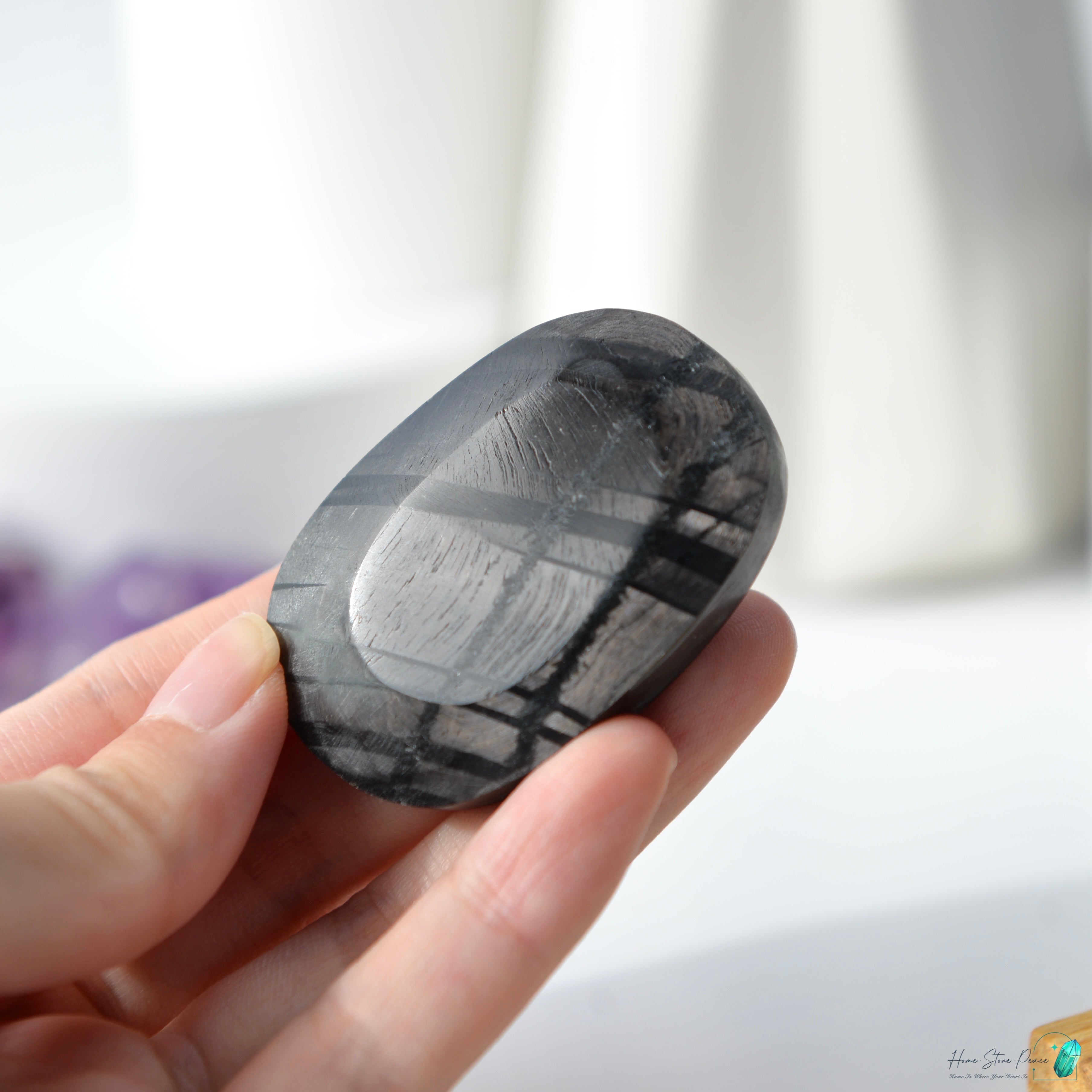 蘇輝石(金運石)手握り石 Hypersthene Palm Stone
