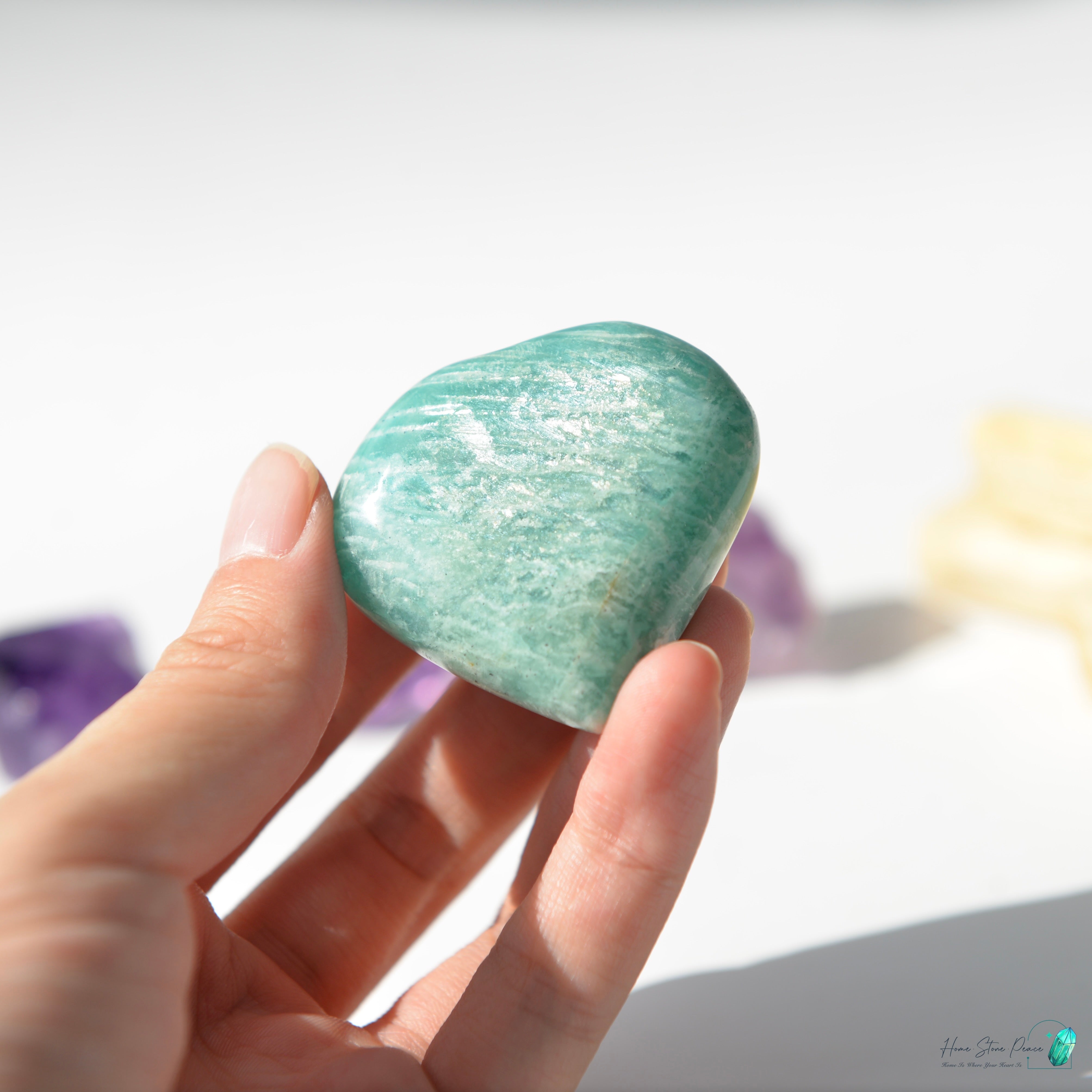 天河石心アマゾナイトハート