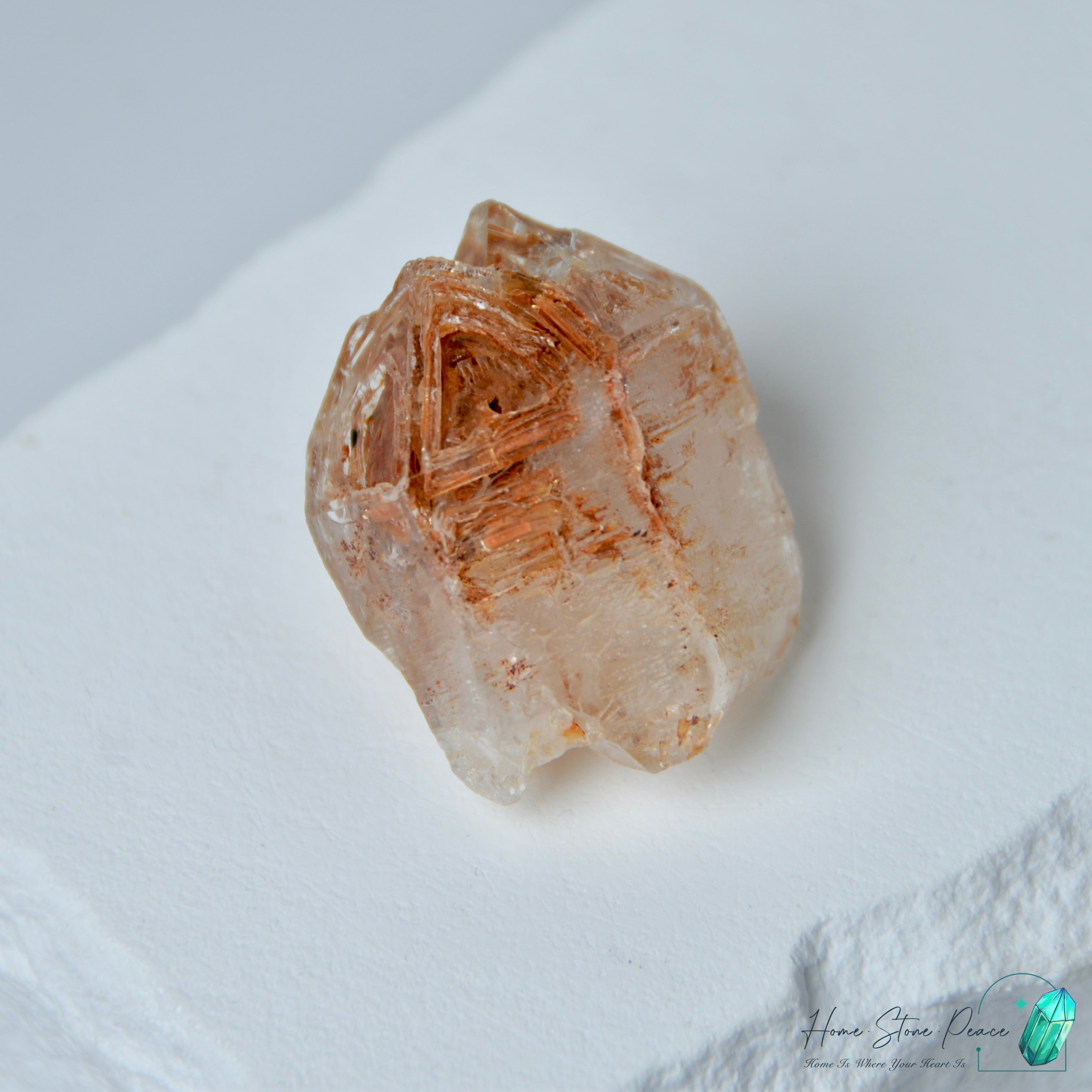 馬達加斯加紅泥骸骨水晶原石 Madagascar Red Mud Skeletal Quartz
