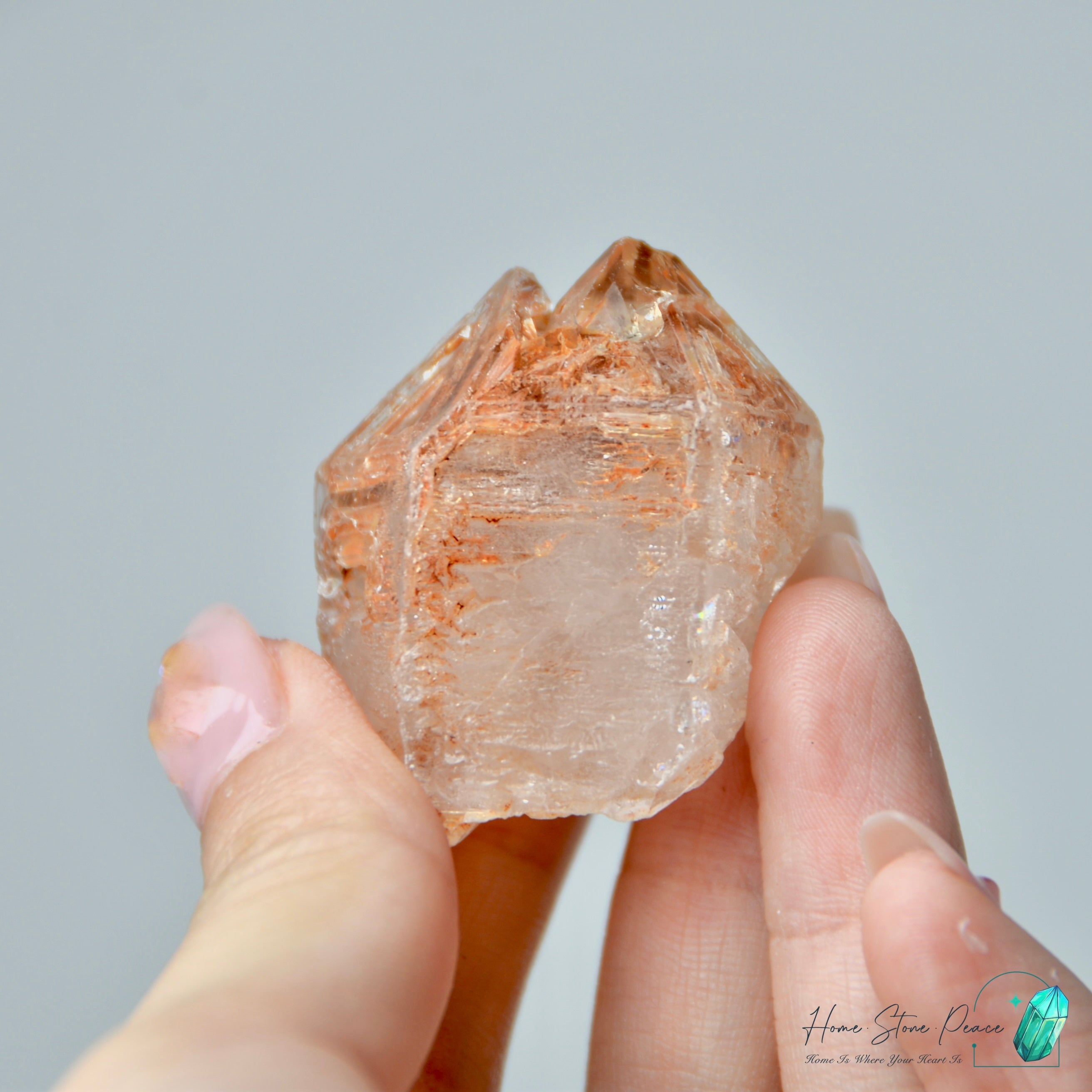 馬達加斯加紅泥骸骨水晶原石 Madagascar Red Mud Skeletal Quartz