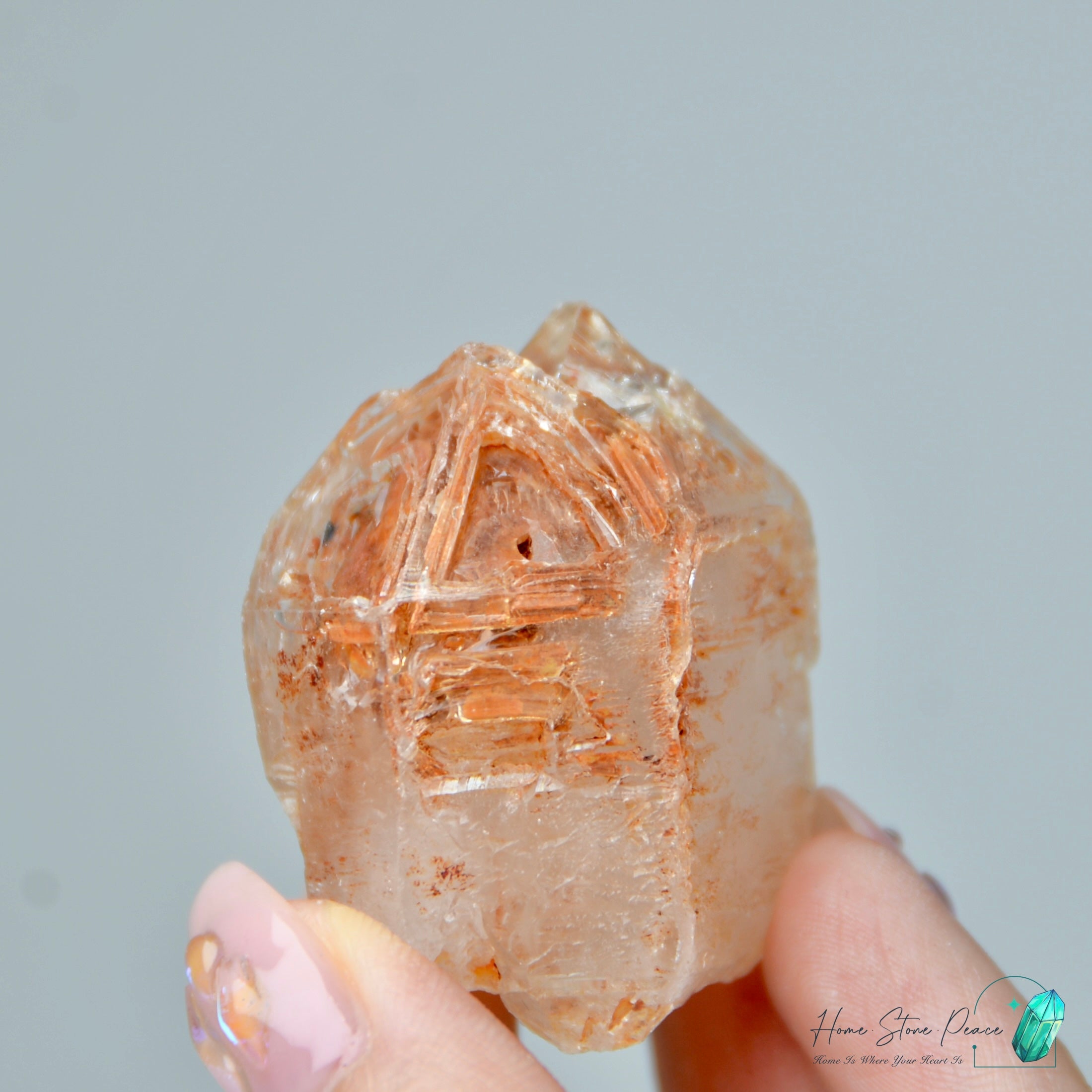 馬達加斯加紅泥骸骨水晶原石 Madagascar Red Mud Skeletal Quartz