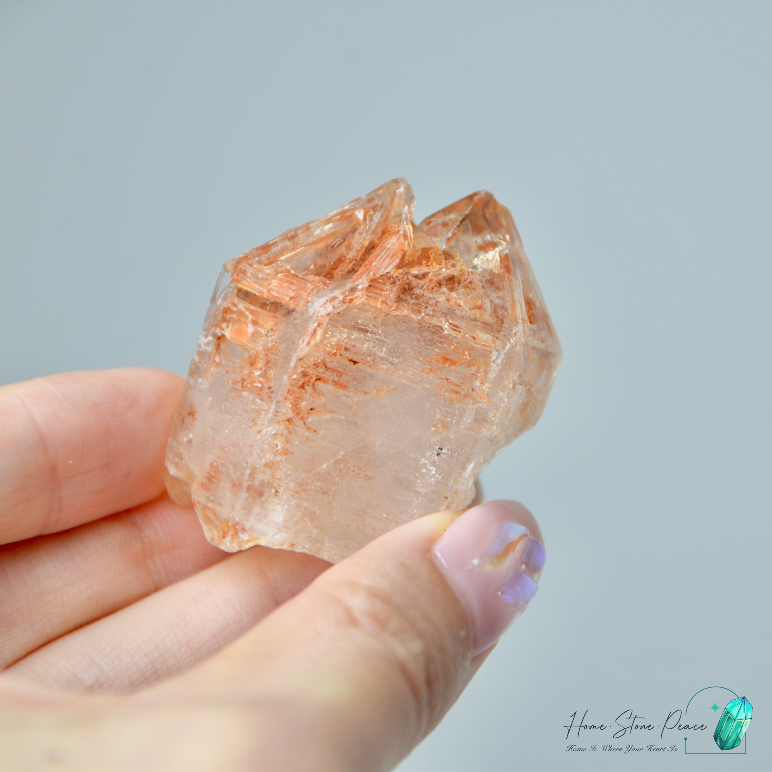 馬達加斯加紅泥骸骨水晶原石 Madagascar Red Mud Skeletal Quartz