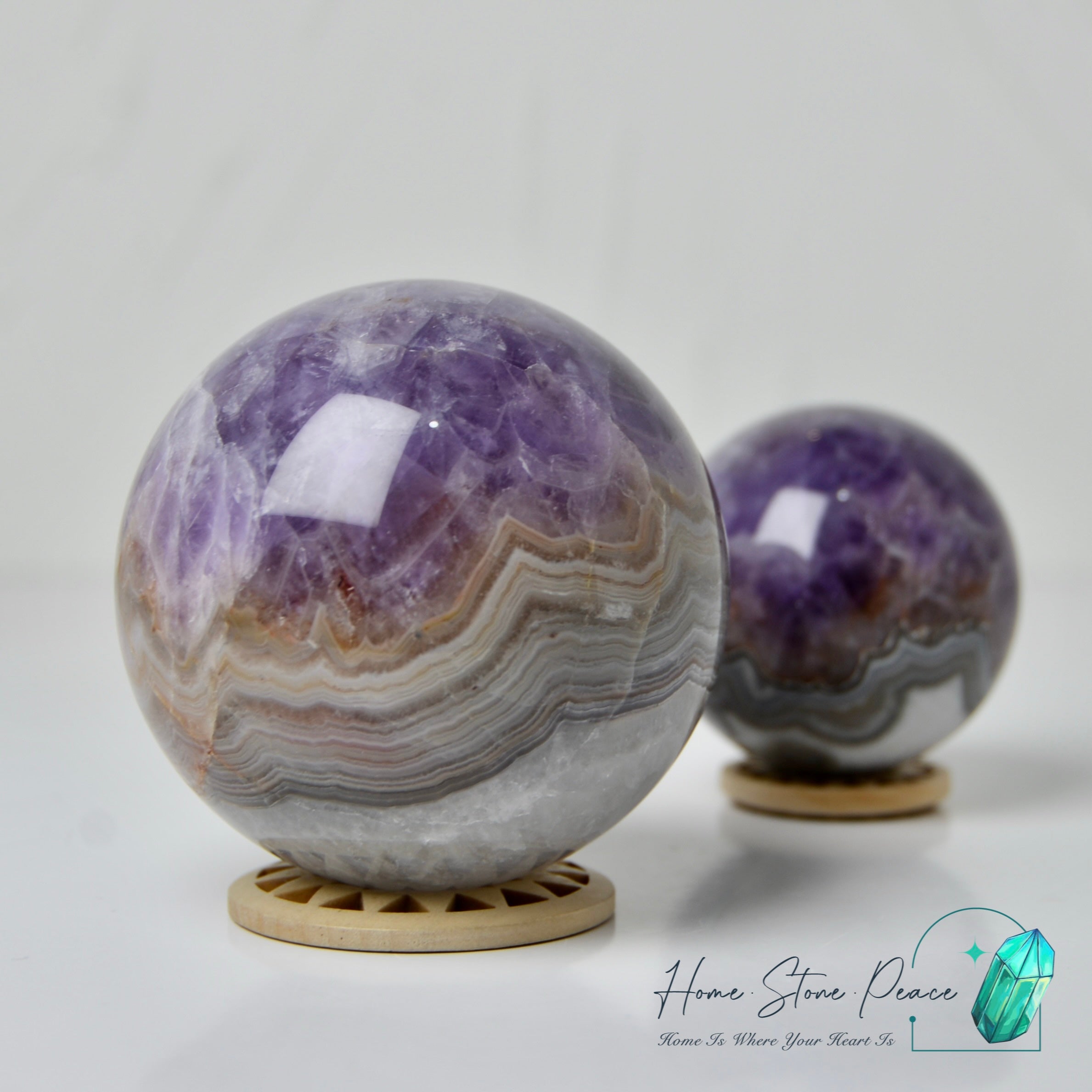 紫水晶瑪瑙球 Amethyst Agate Sphere