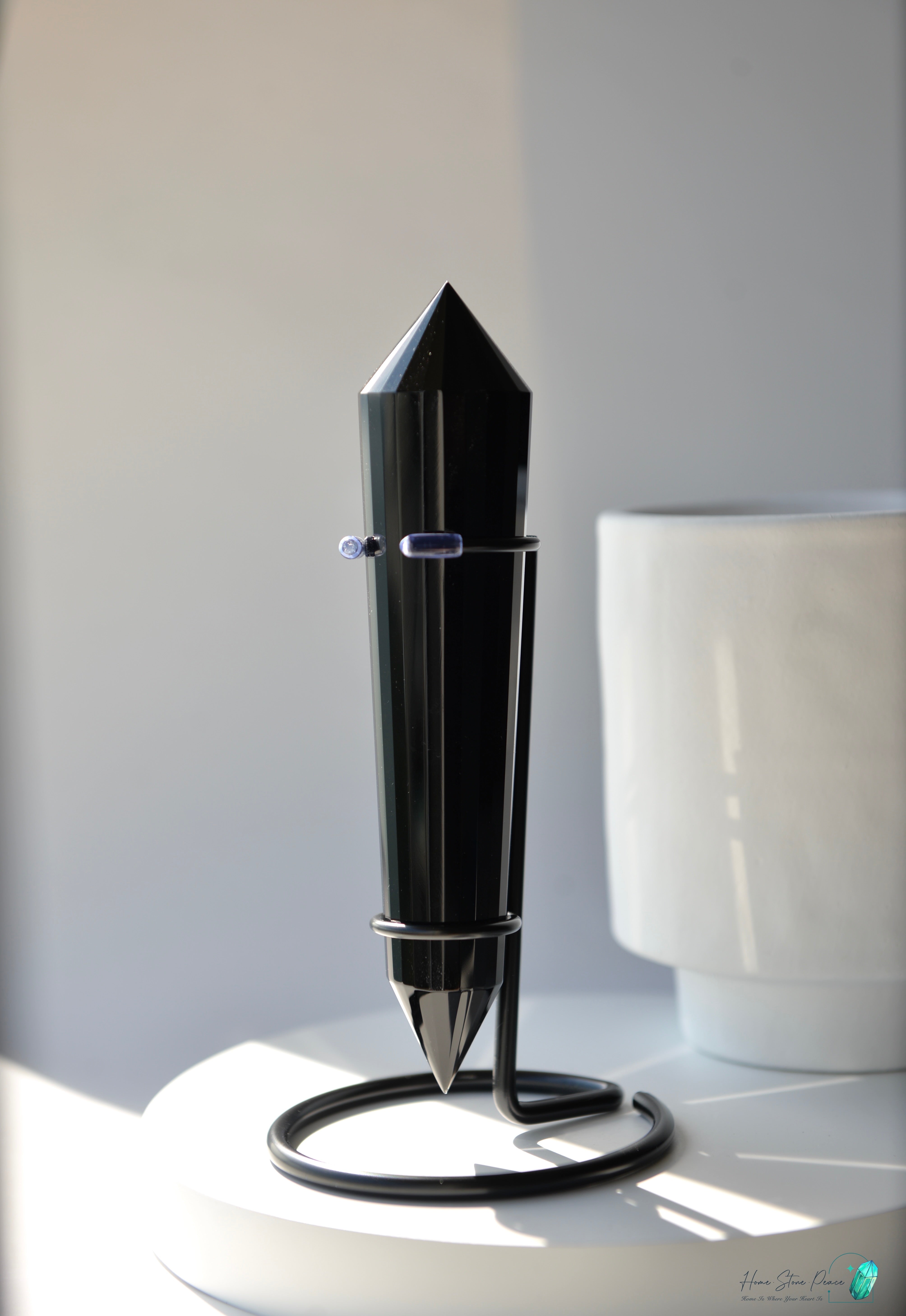 純手工沃格爾黑曜石 (24面)Handcrafted Obsidian Vogel Cut (24 sides)