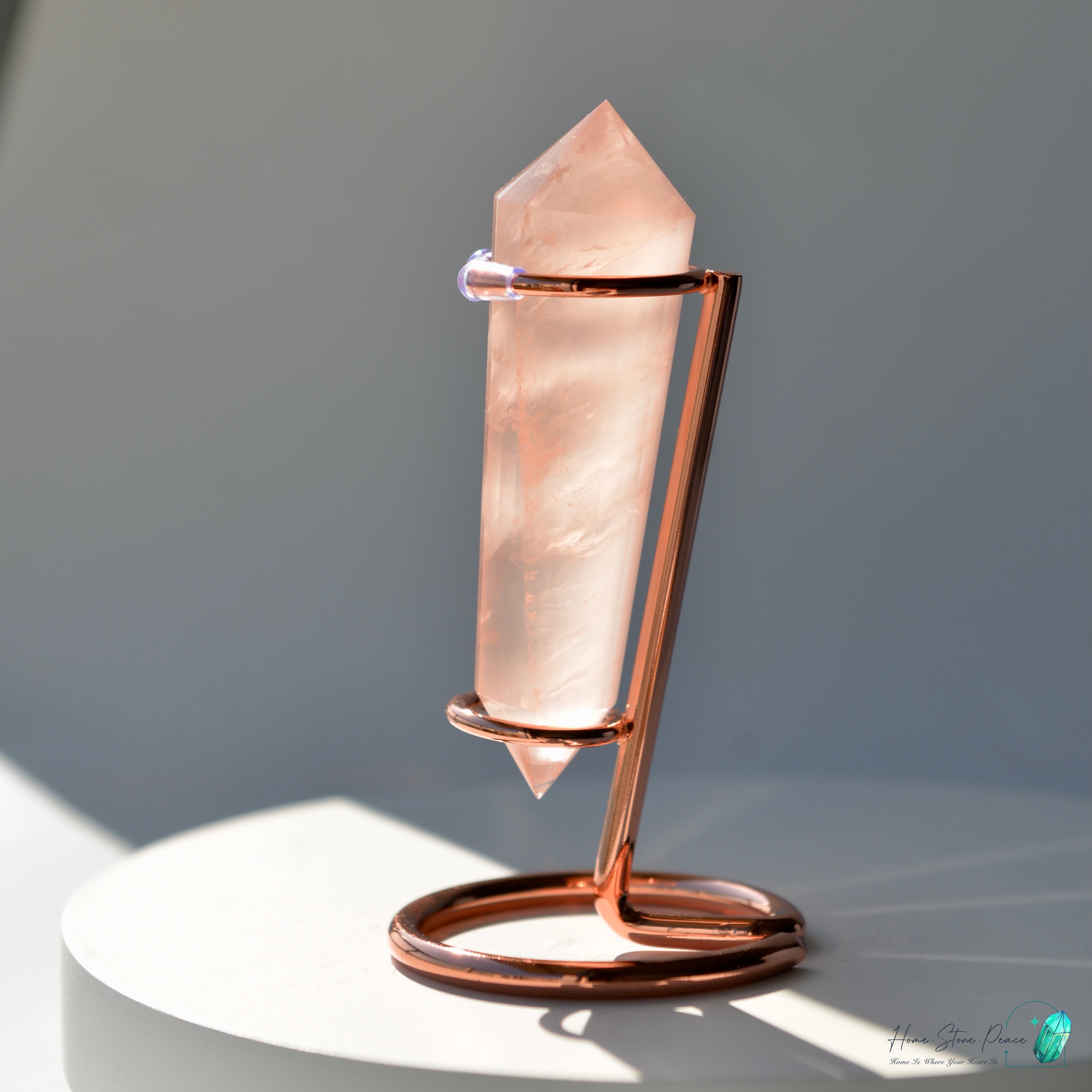 純手工沃格爾粉晶 (24面)Handcrafted Rose Quartz Vogel Cut (24 sides)