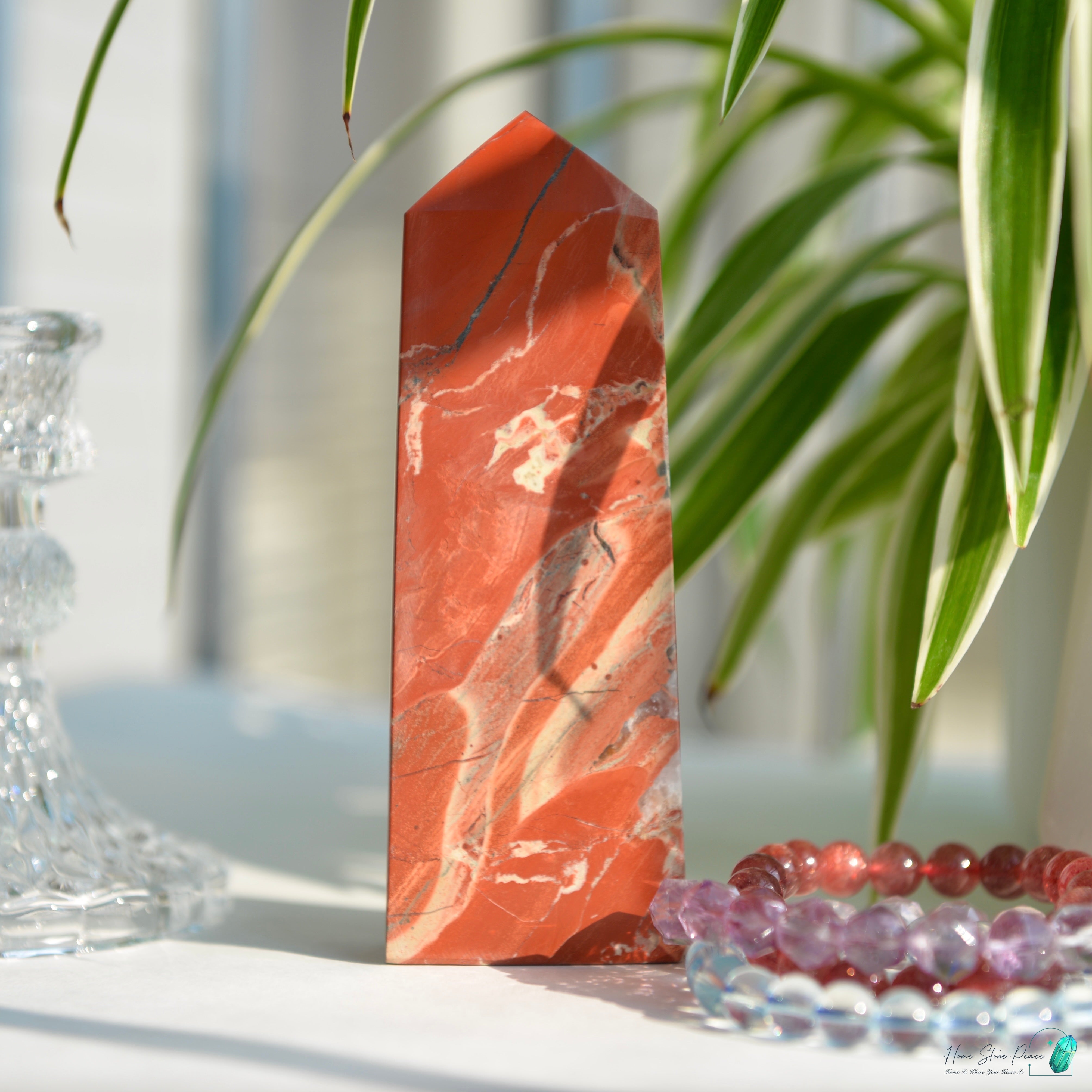 紅碧玉柱 Red Jasper Tower