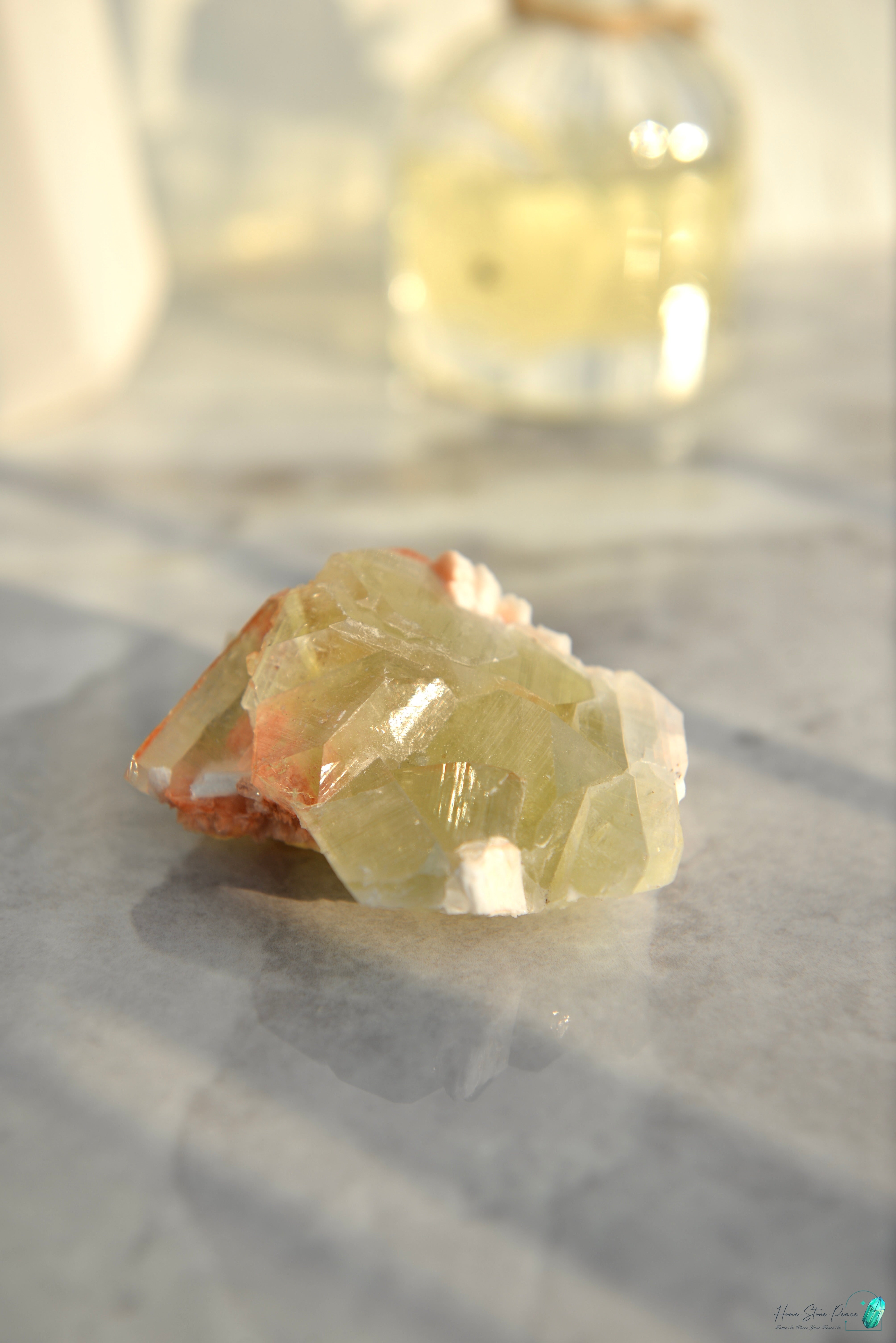 精品印度綠魚眼石原石 Premium Indian Green Apophyllite Cluster