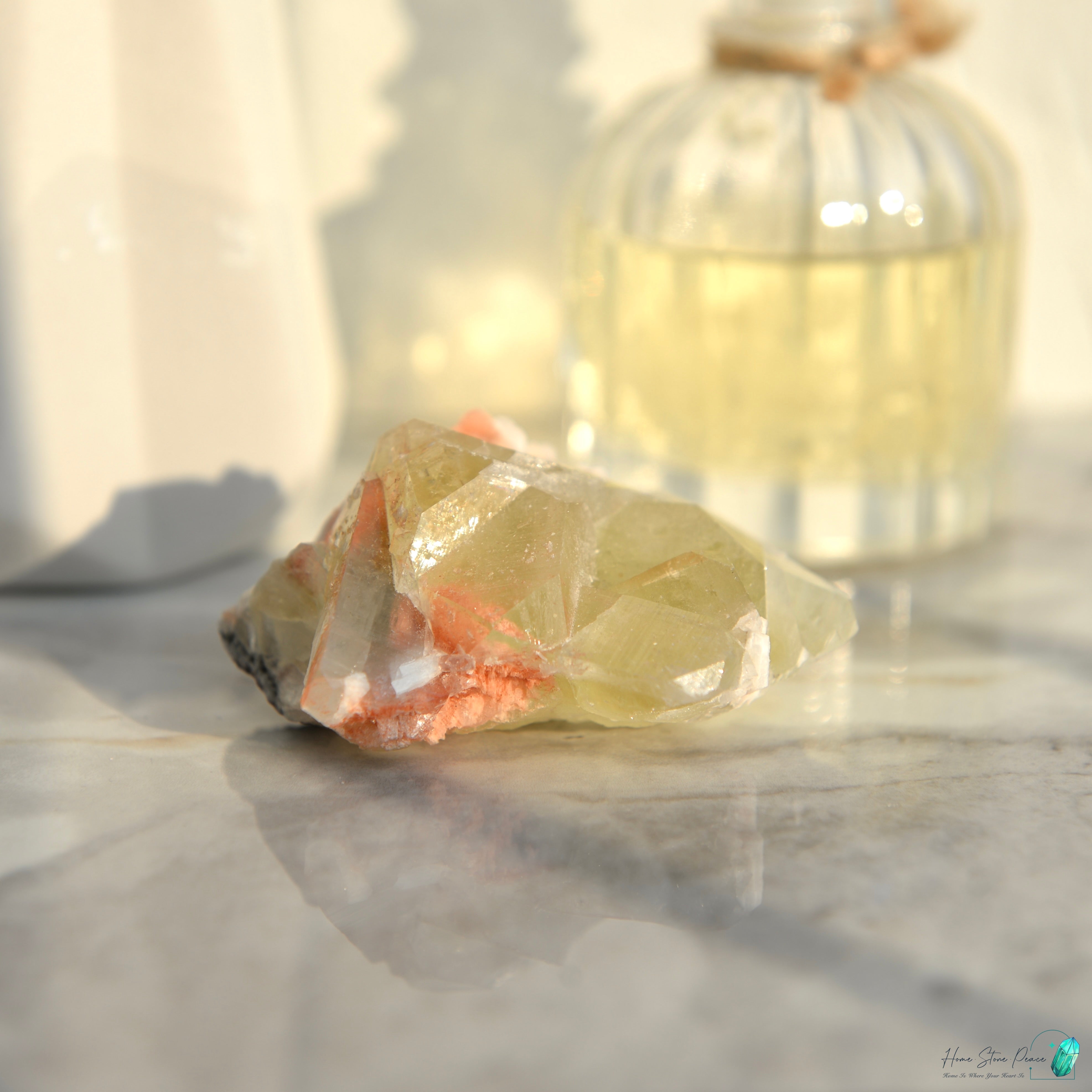 精品印度綠魚眼石原石 Premium Indian Green Apophyllite Cluster