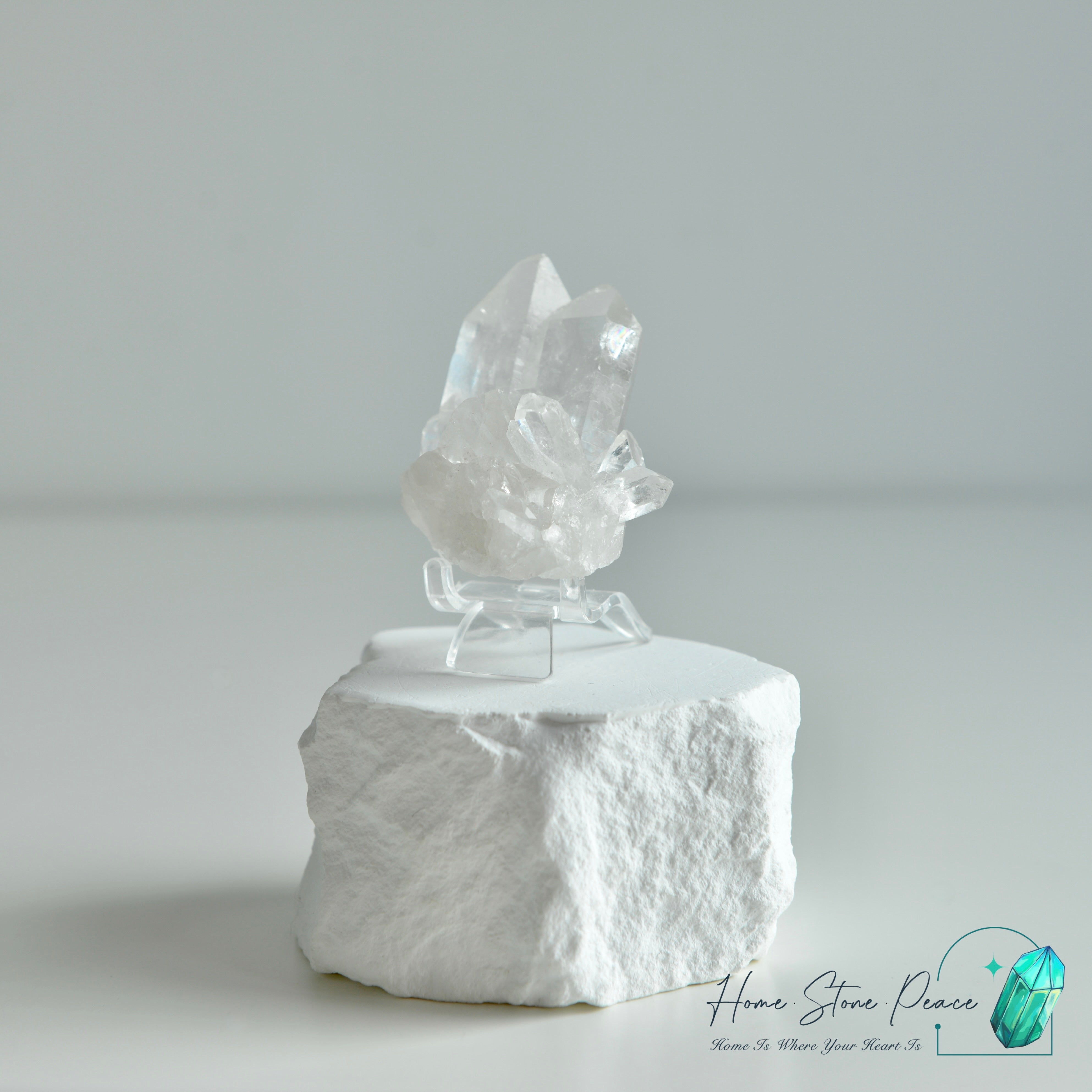 巴西白水晶簇 ブラジル産クリアクォーツクラスター