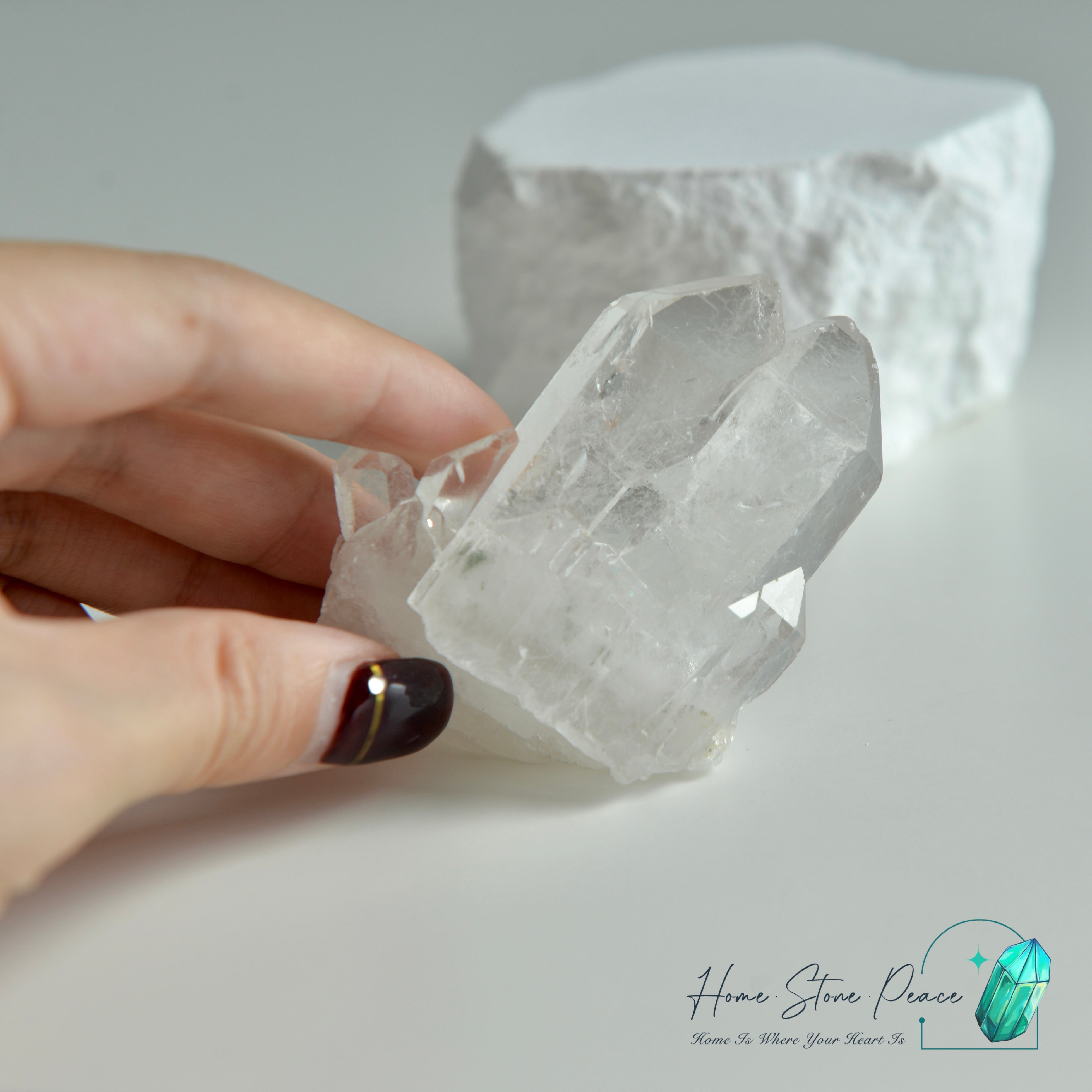 巴西白水晶簇 ブラジル産クリアクォーツクラスター