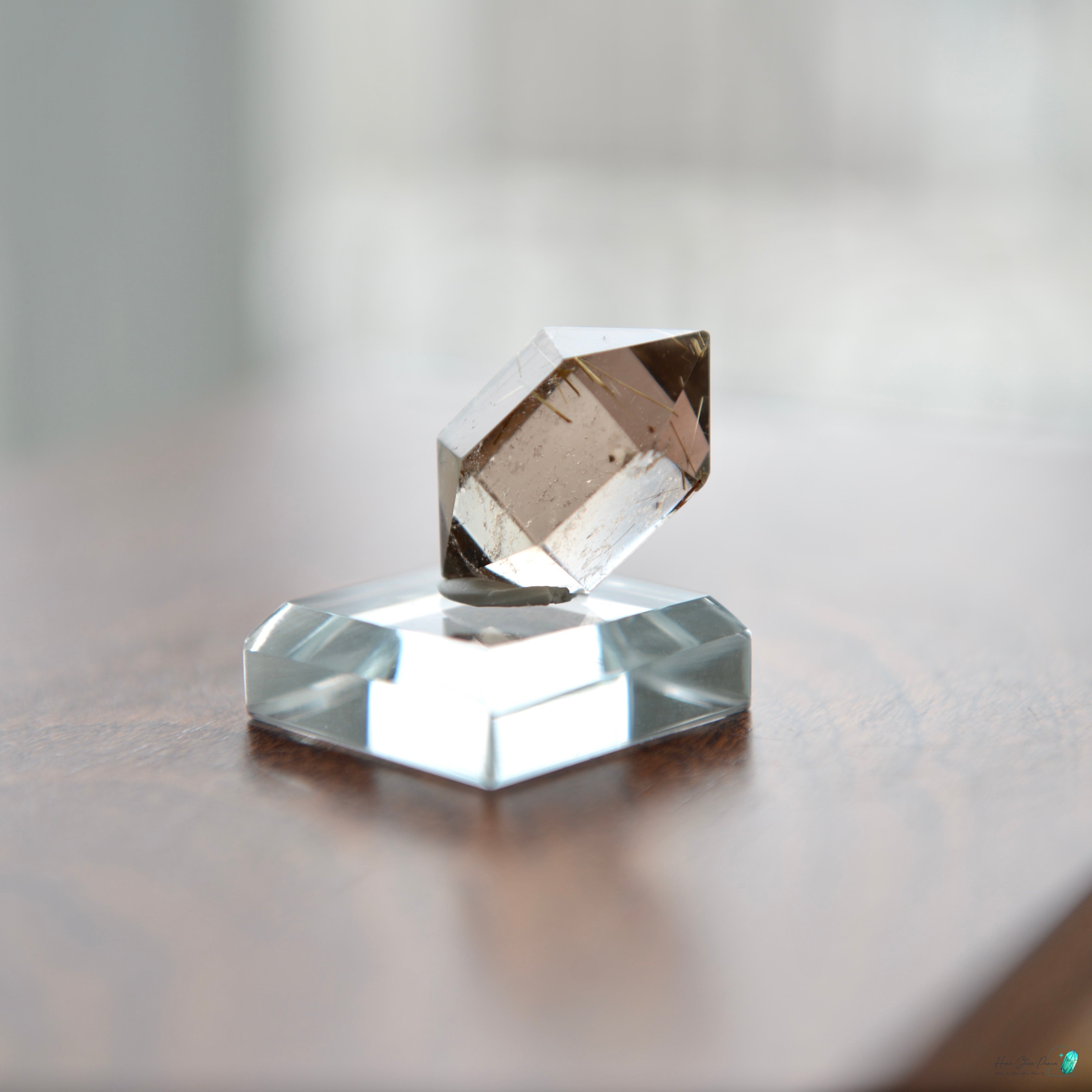 巴西雙尖金髮水晶 Brazilian Double Terminated Gold Rutilated Quartz