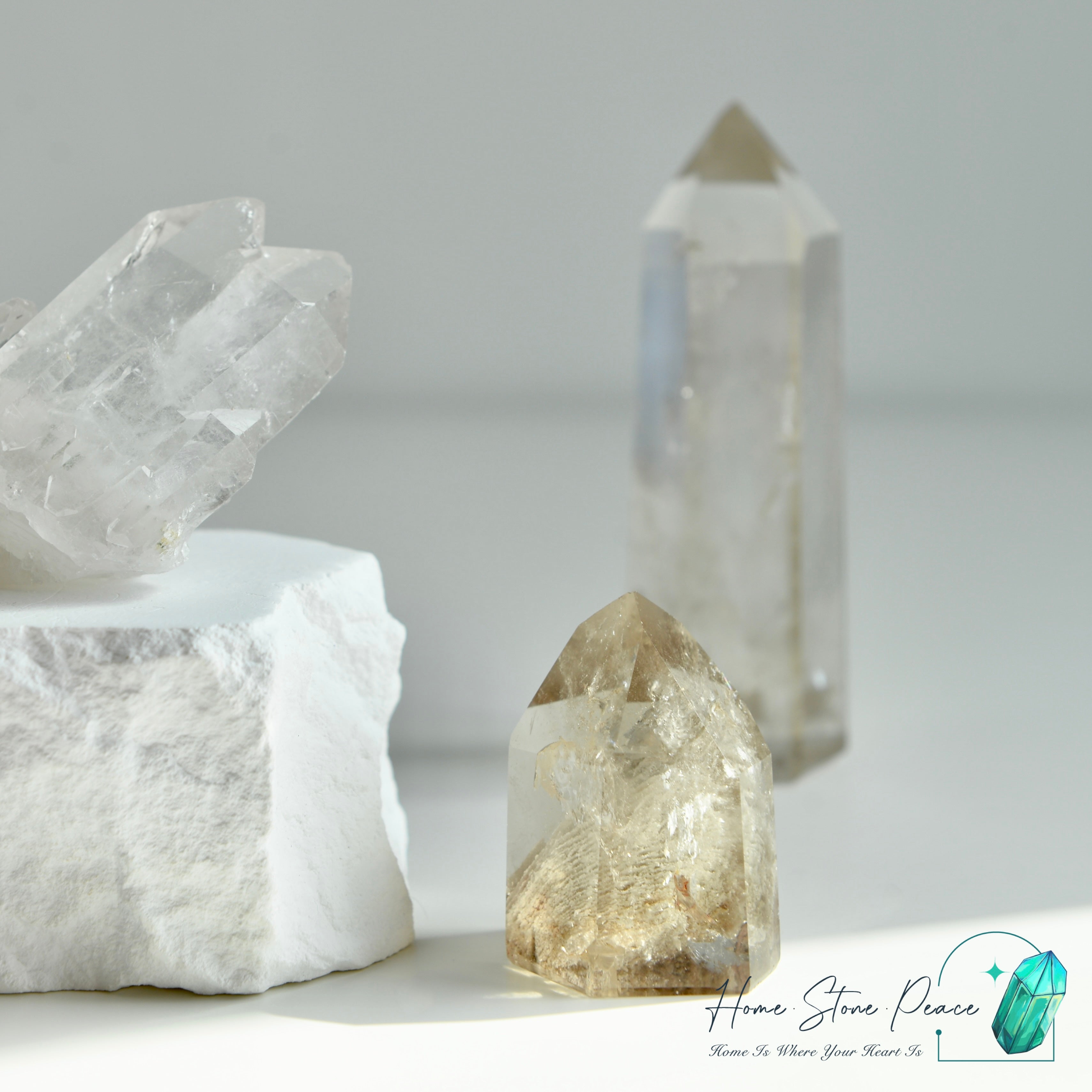 幽靈茶水晶 Smoky Phantom Quartz