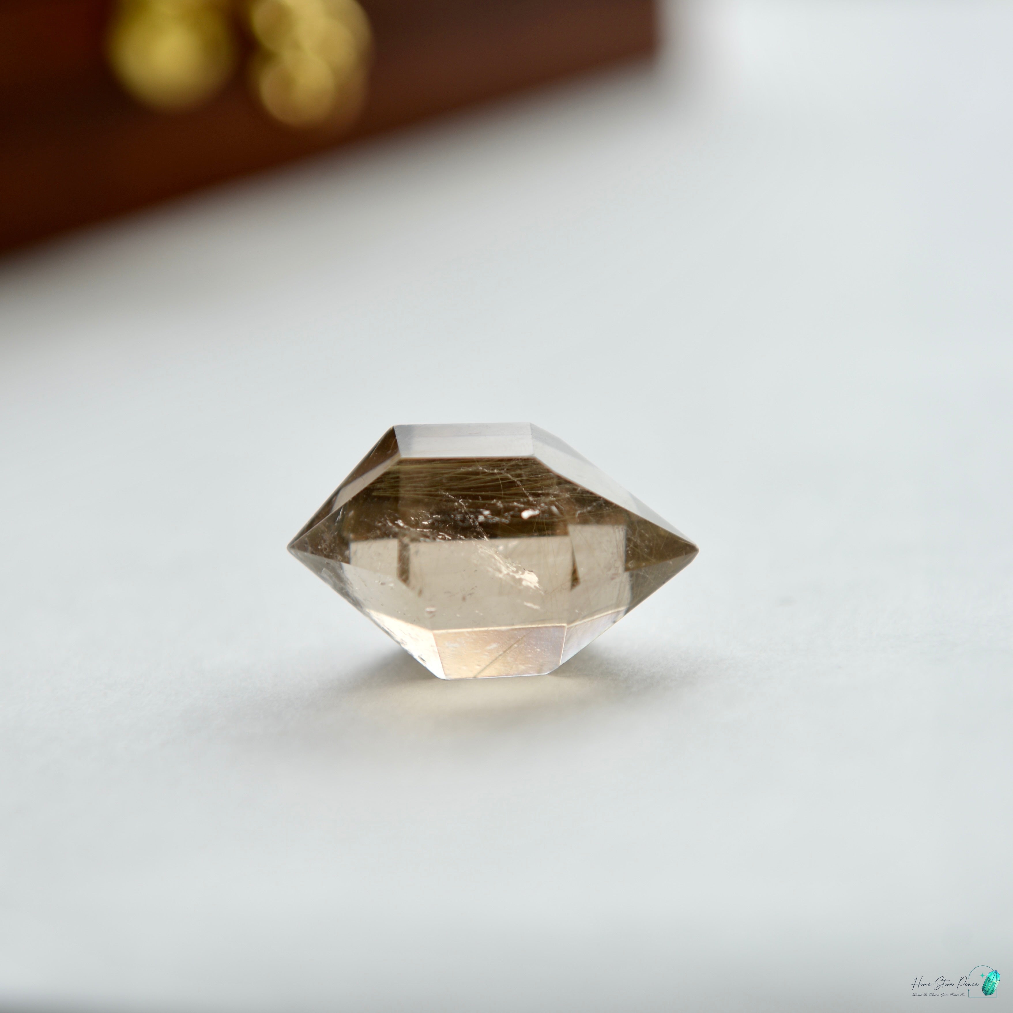 巴西雙尖金髮水晶 Brazilian Double Terminated Gold Rutilated Quartz