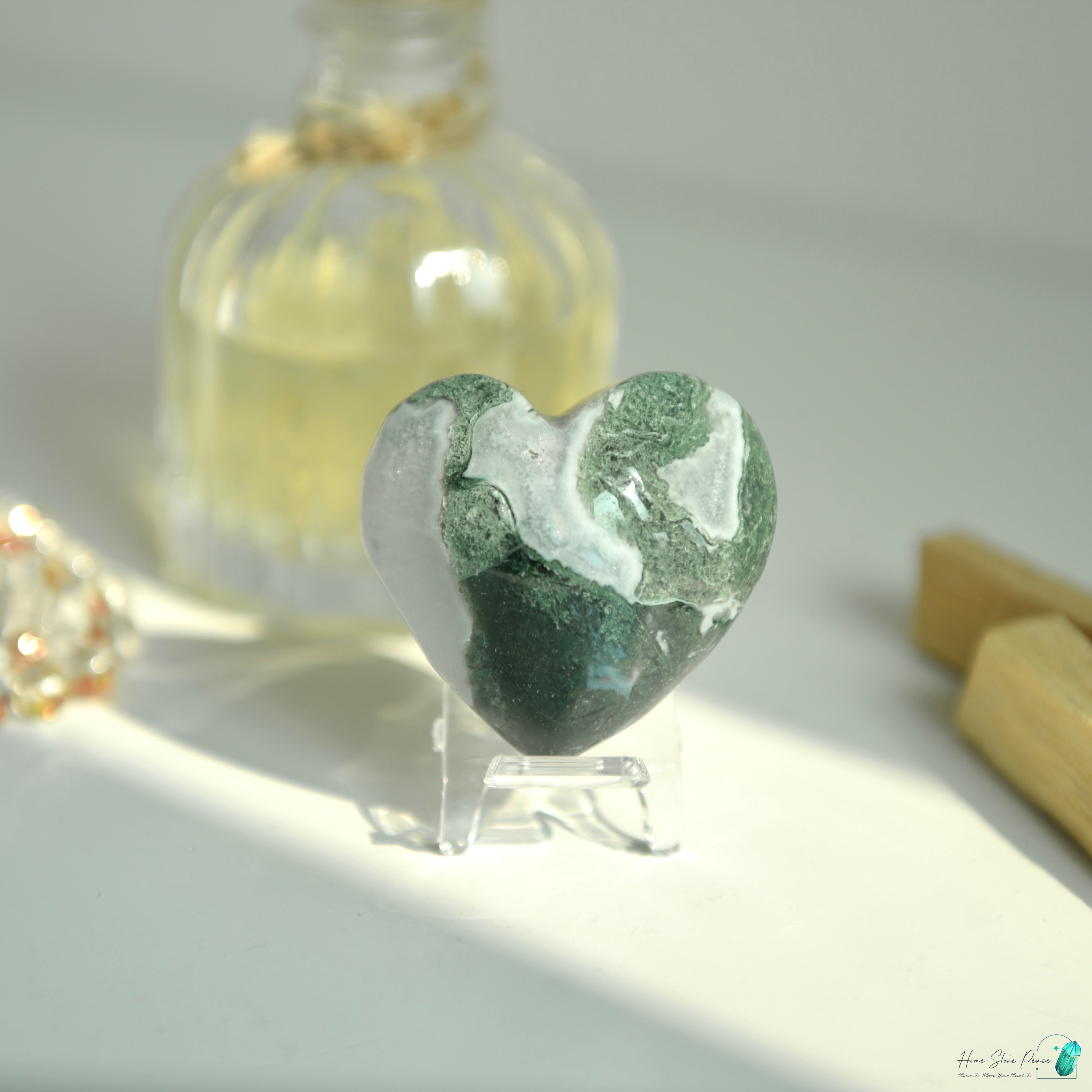 水草瑪瑙心 Moss Agate Heart