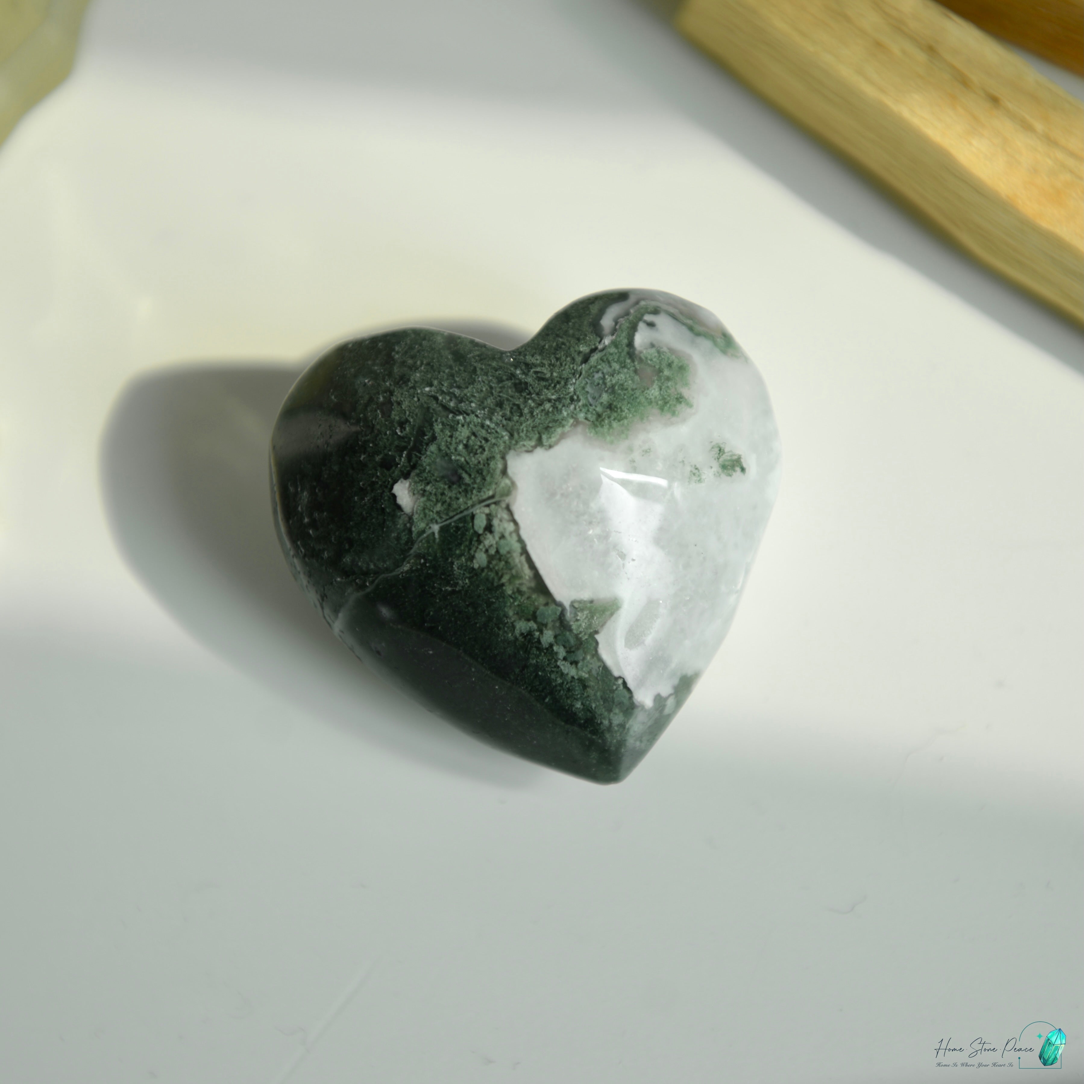 水草瑪瑙心 Moss Agate Heart