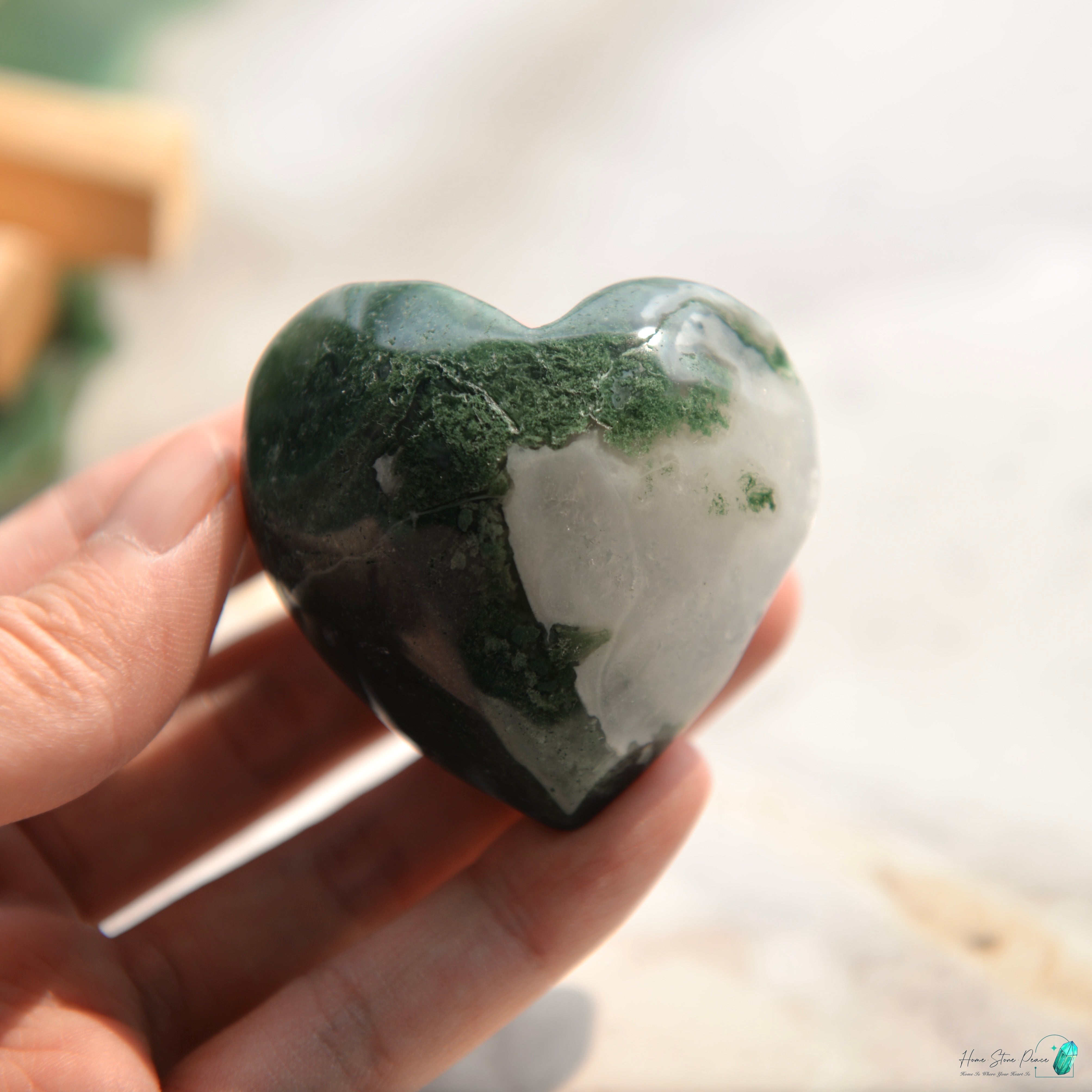 水草瑪瑙心 Moss Agate Heart