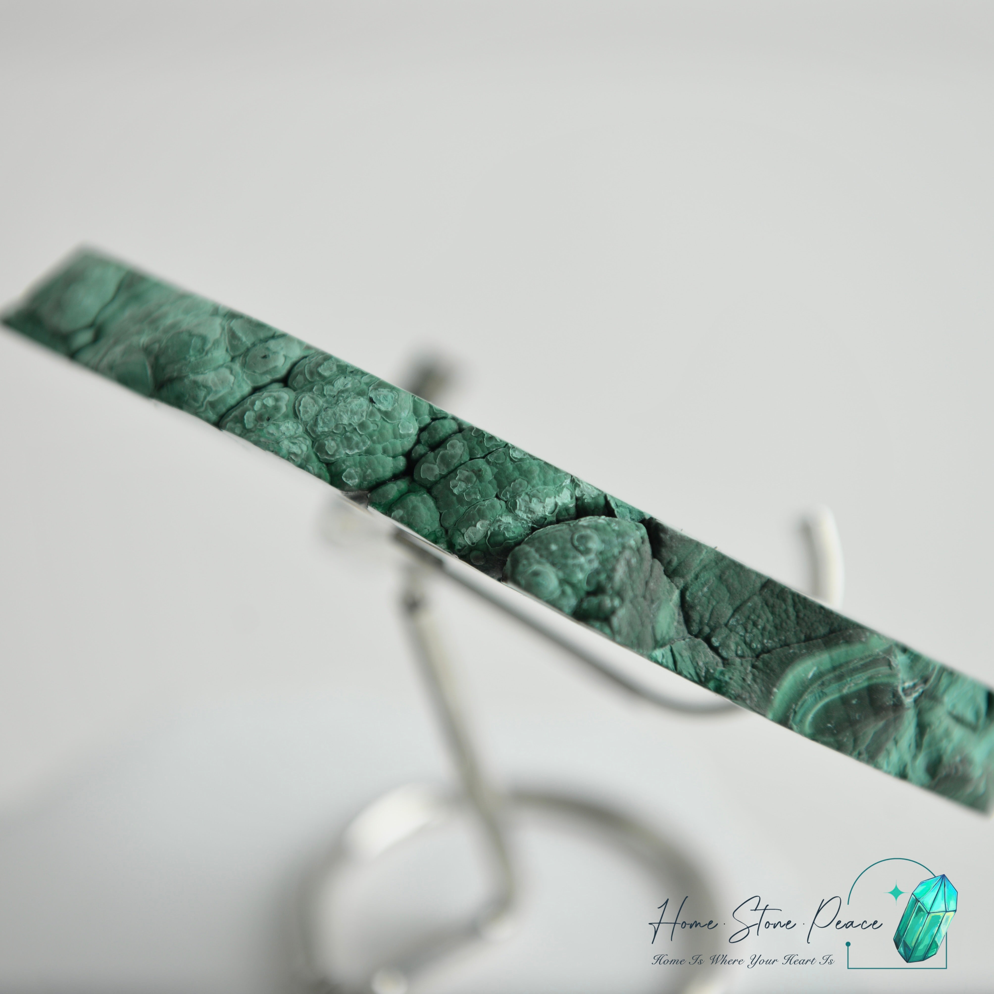 孔雀石片擺設 マラカイト板