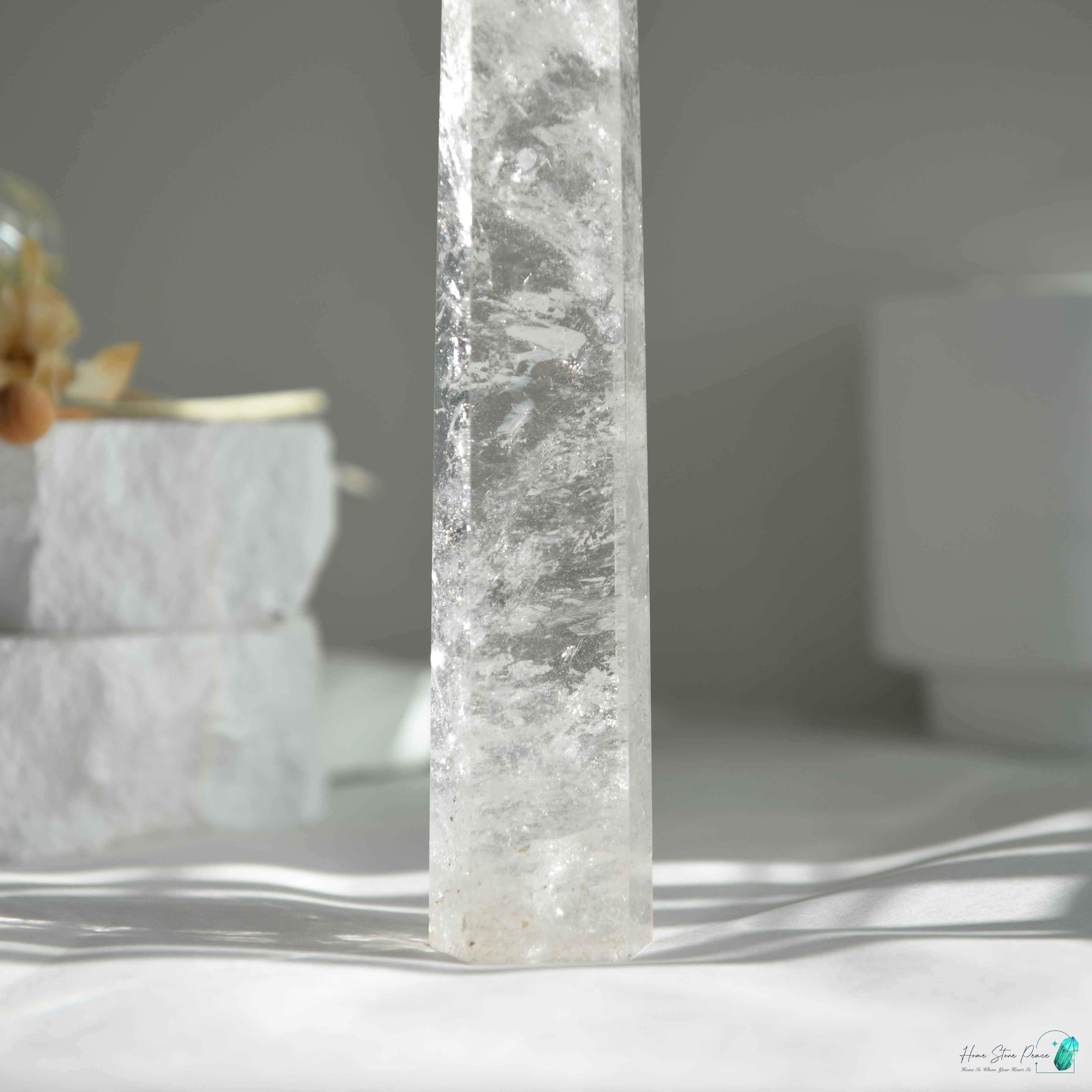 白水晶柱(大) Large Clear Quartz Tower