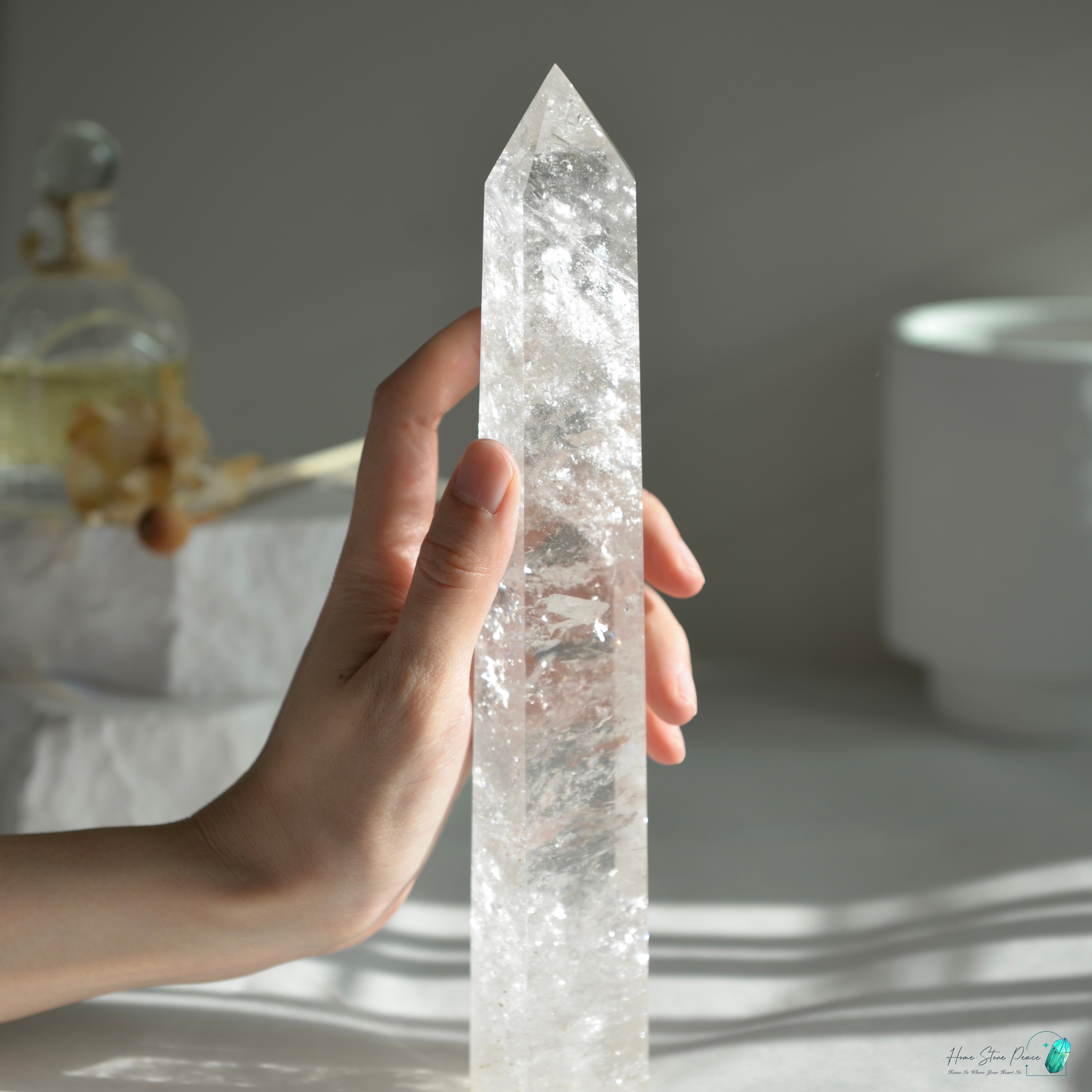 白水晶柱(大) Large Clear Quartz Tower