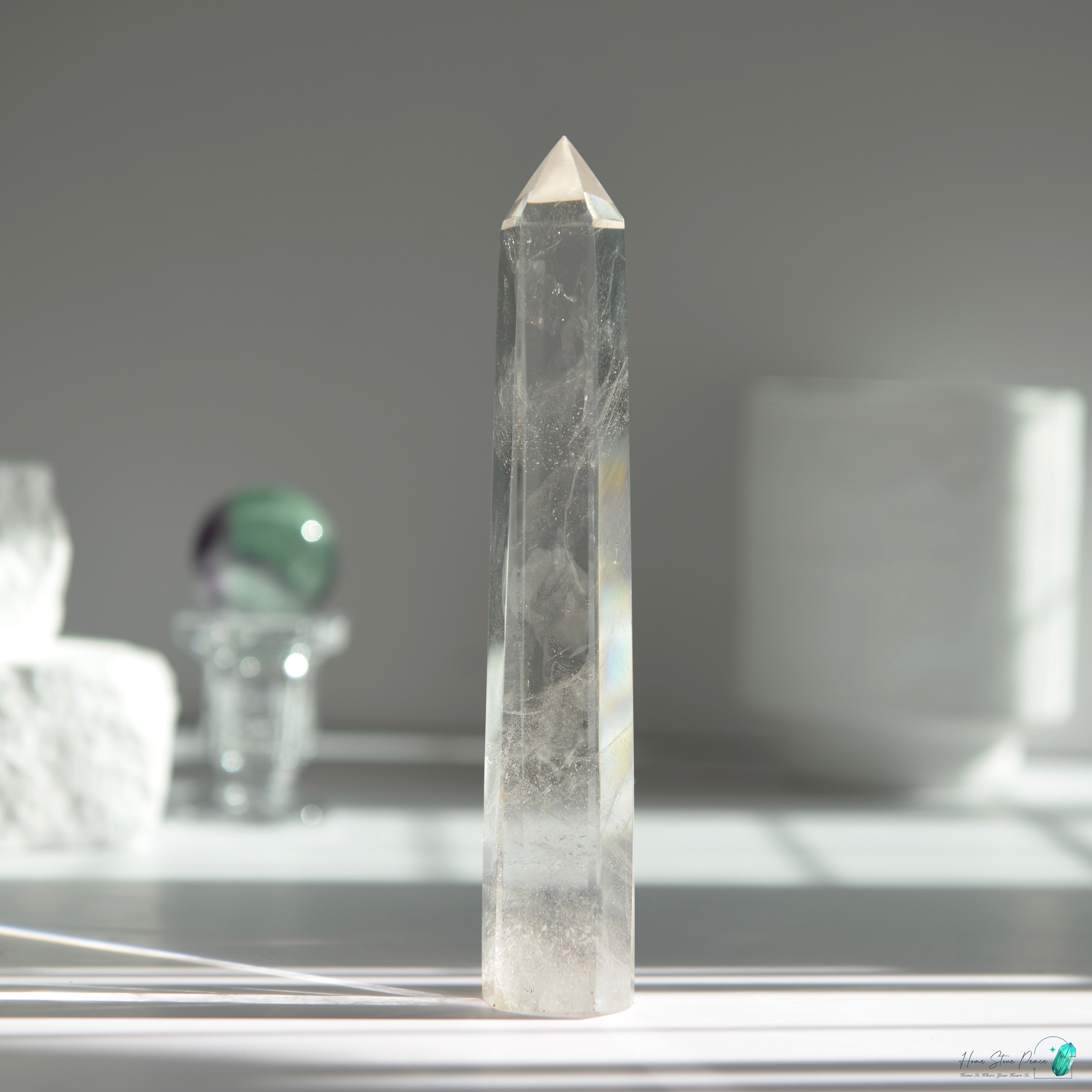 白水晶柱 Clear Quartz Tower