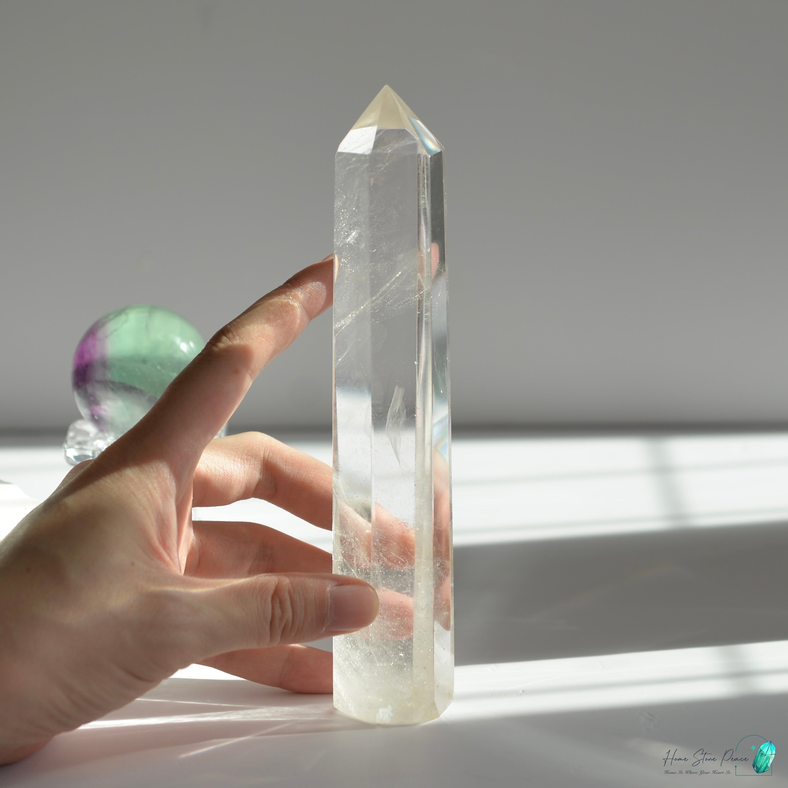 白水晶柱 Clear Quartz Tower
