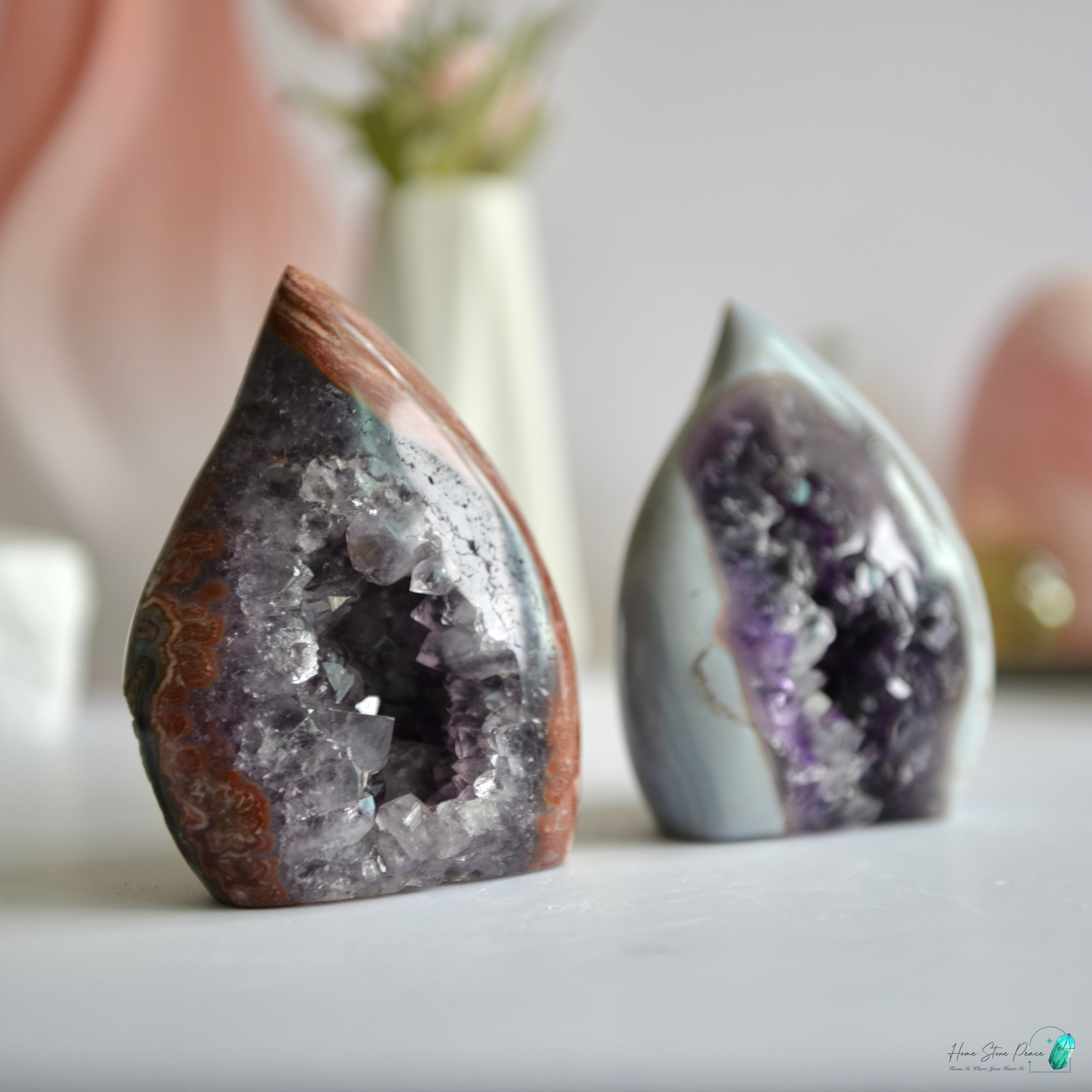 紅碧玉邊紫水晶火焰 Red Jasper Amethyst Flame