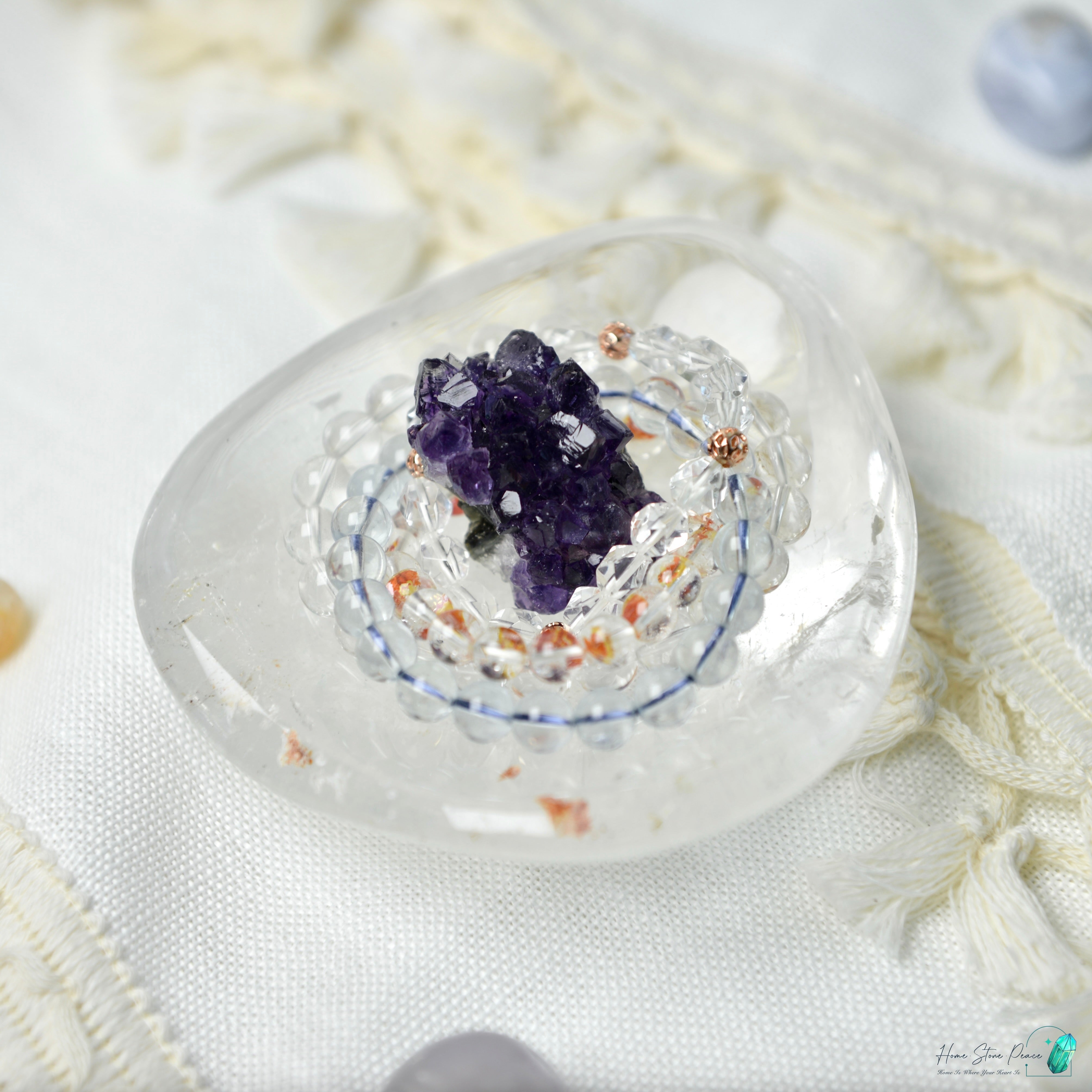 白水晶碟 Clear Quartz Dish