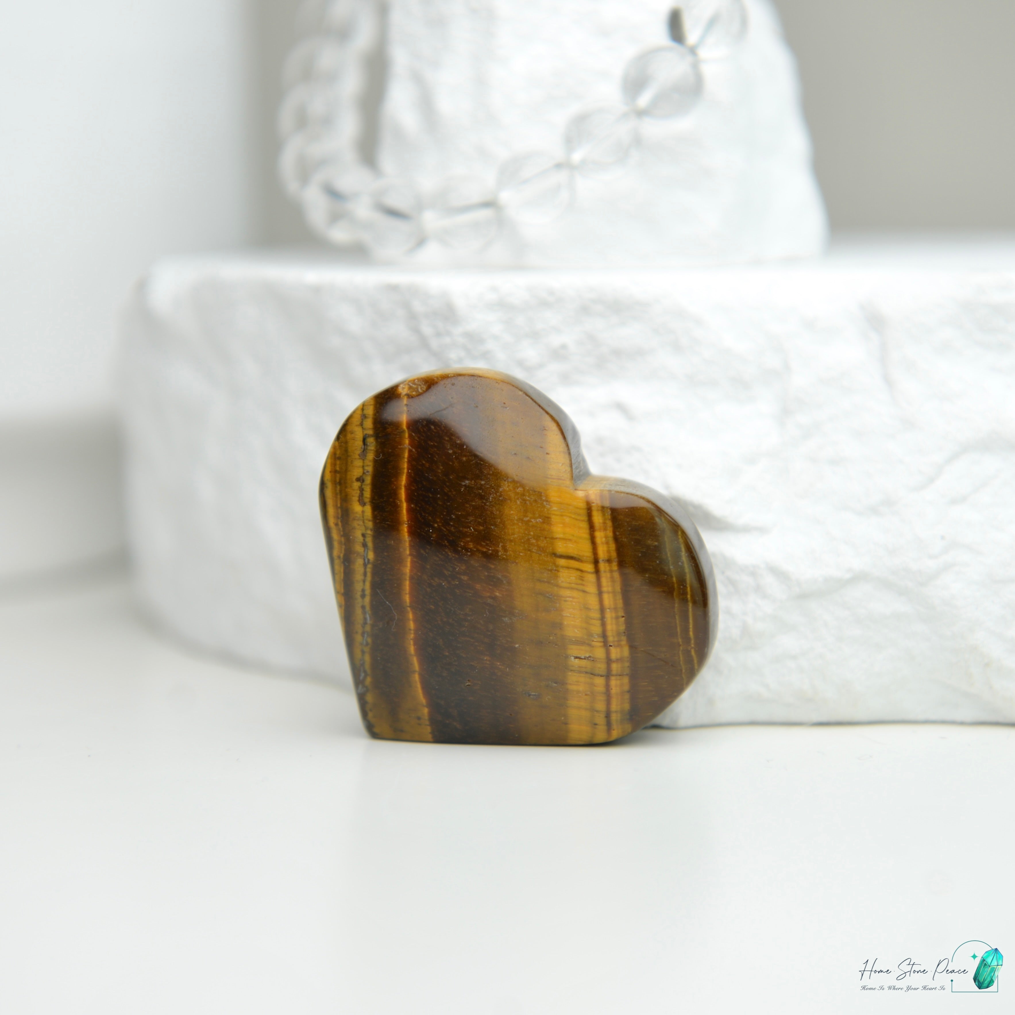 黃虎眼石心 Yellow Tiger's Eye Heart