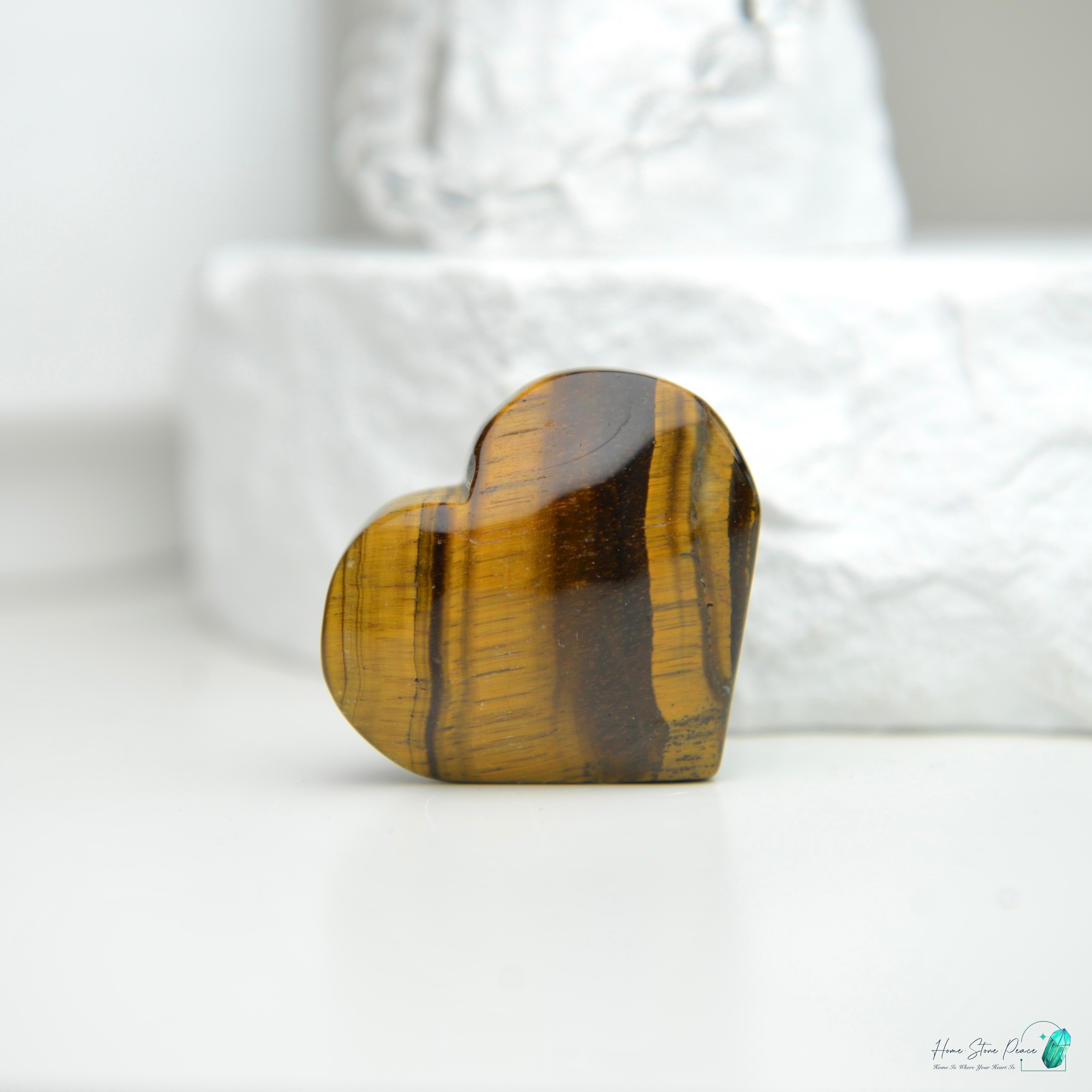 黃虎眼石心 Yellow Tiger's Eye Heart