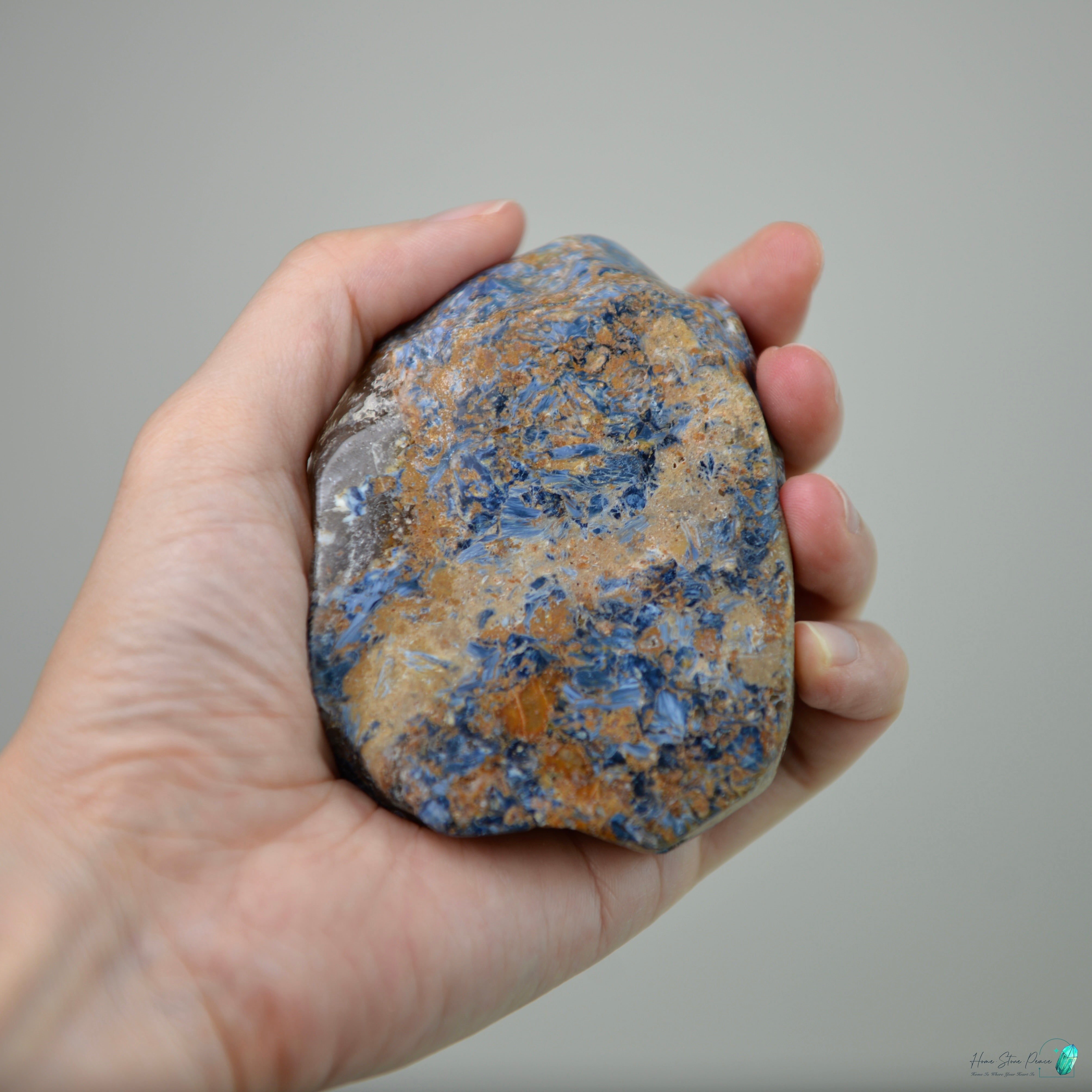 彼得石茶晶共生原石 Pietersite with Smoky Quartz Cluster