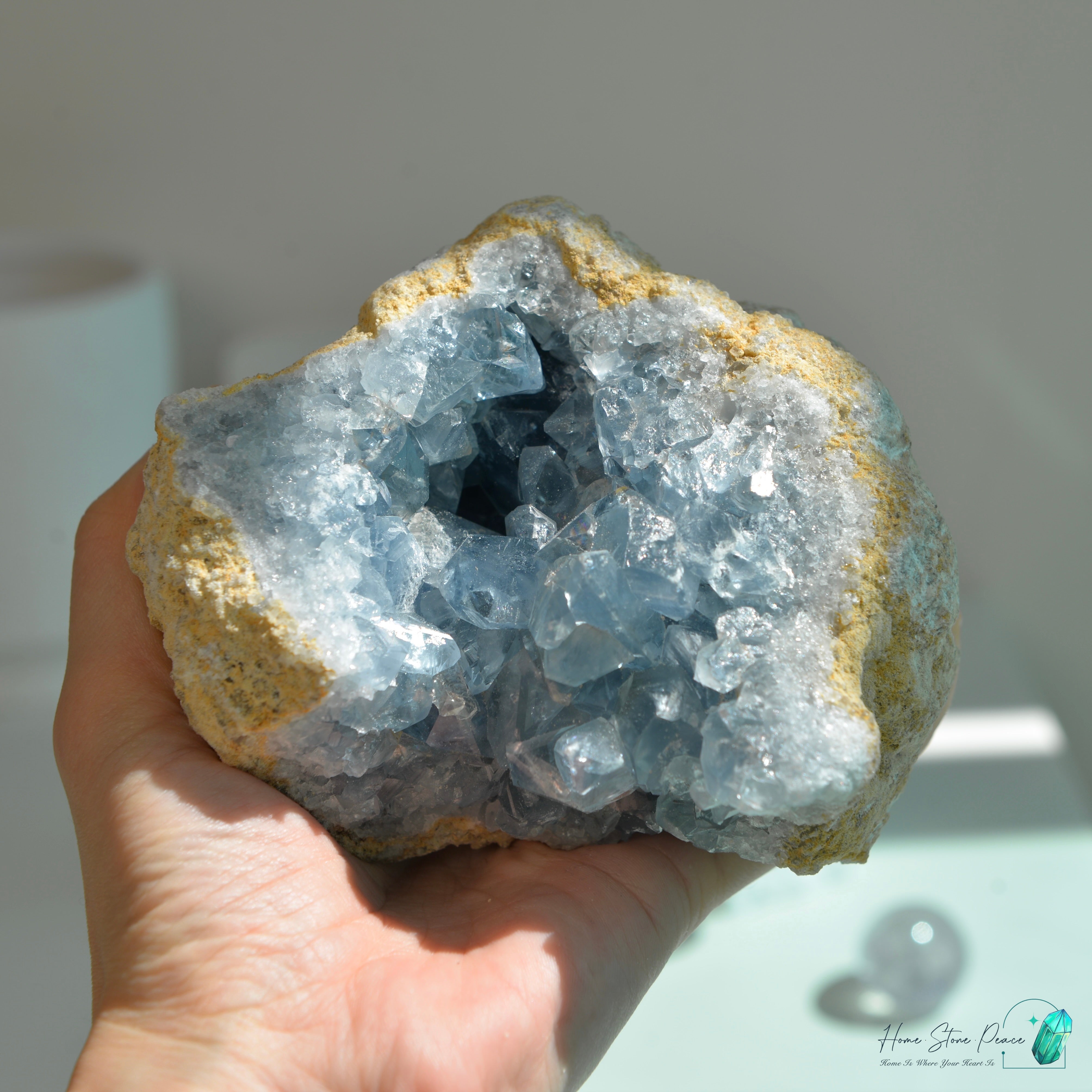 天青石原石(大) セレスタイトクラスター(大)