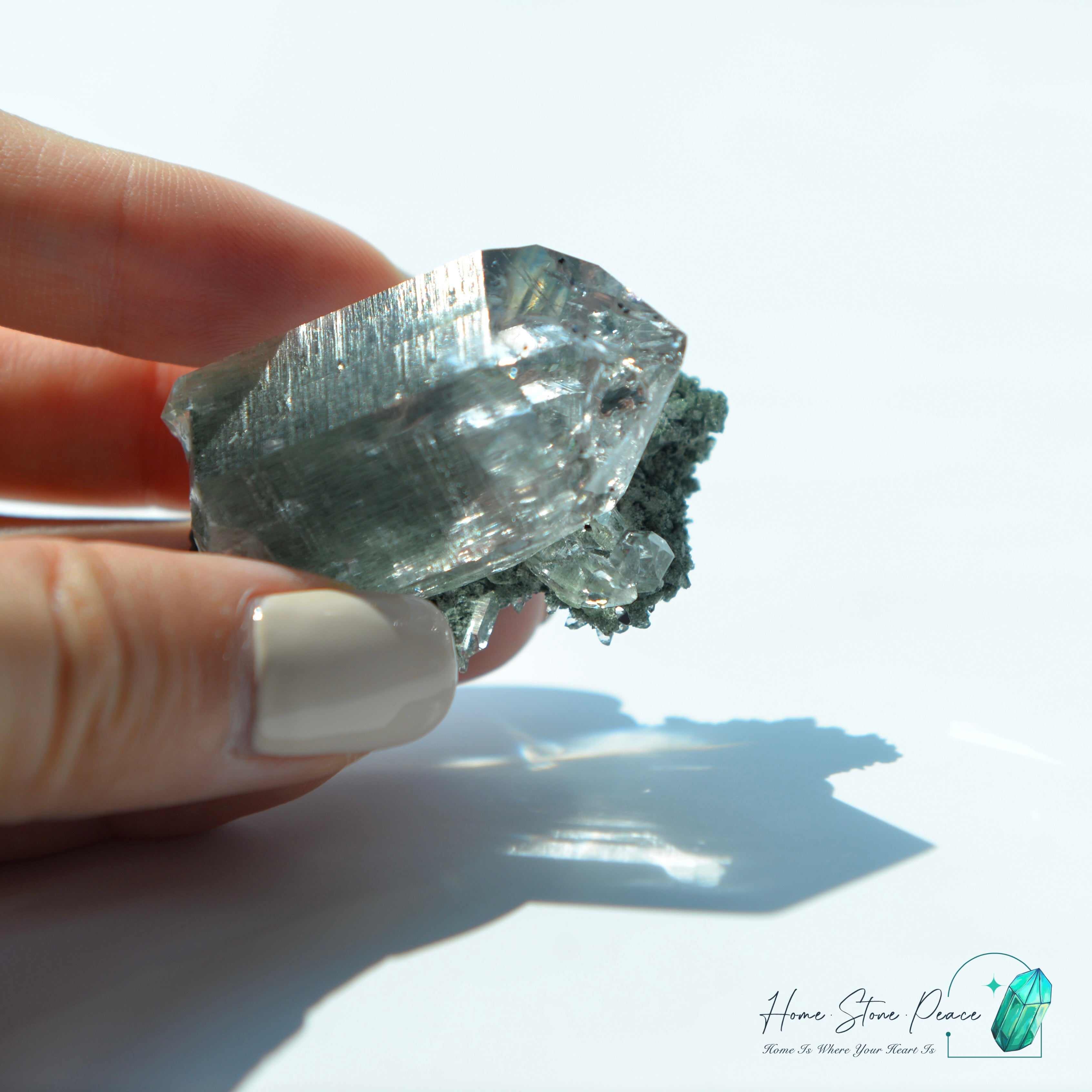 <tc>グリーンファントム入りヒマラヤ水晶(クローライト)</tc>