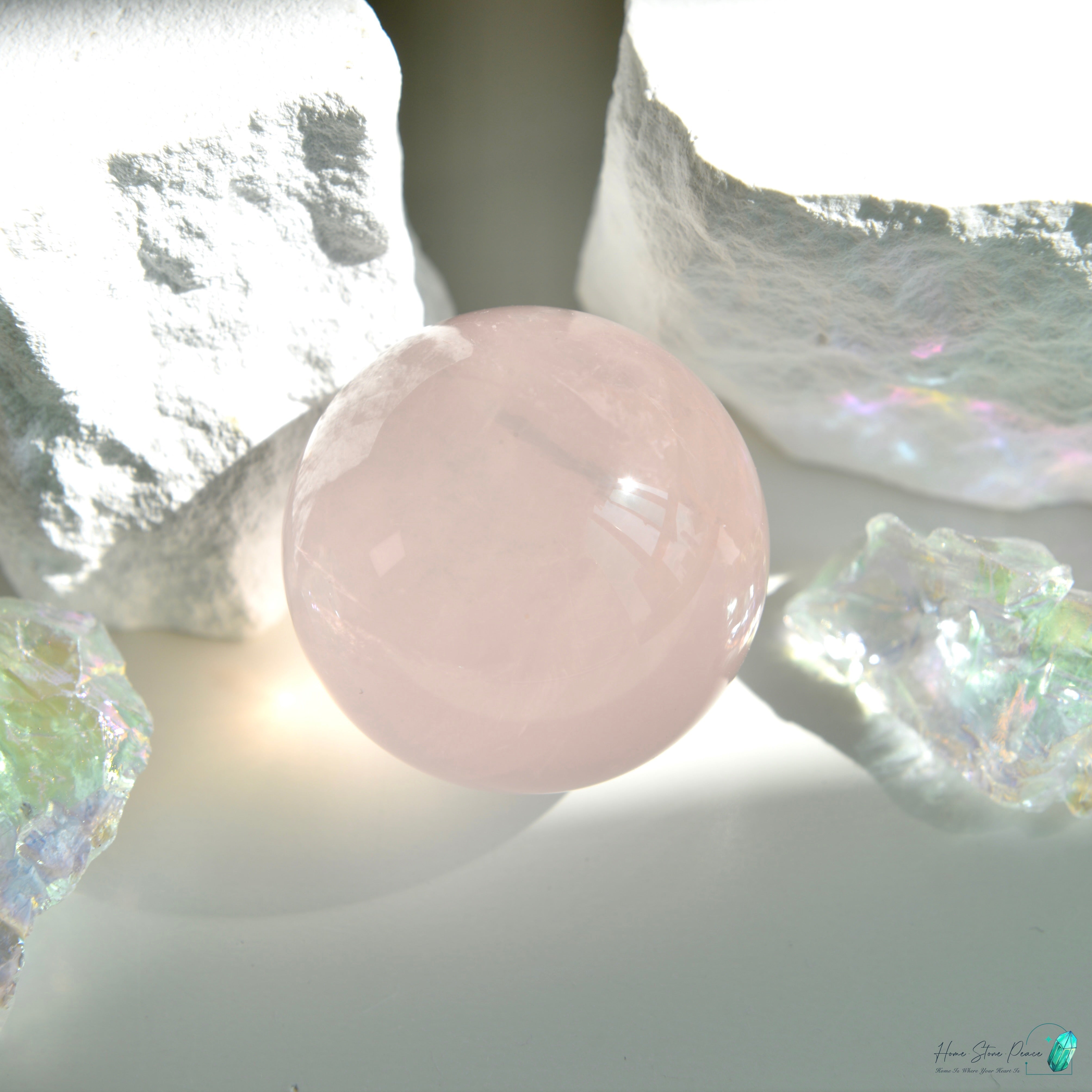 莫桑比克粉紅水晶球 Mozambique Rose Quartz Sphere