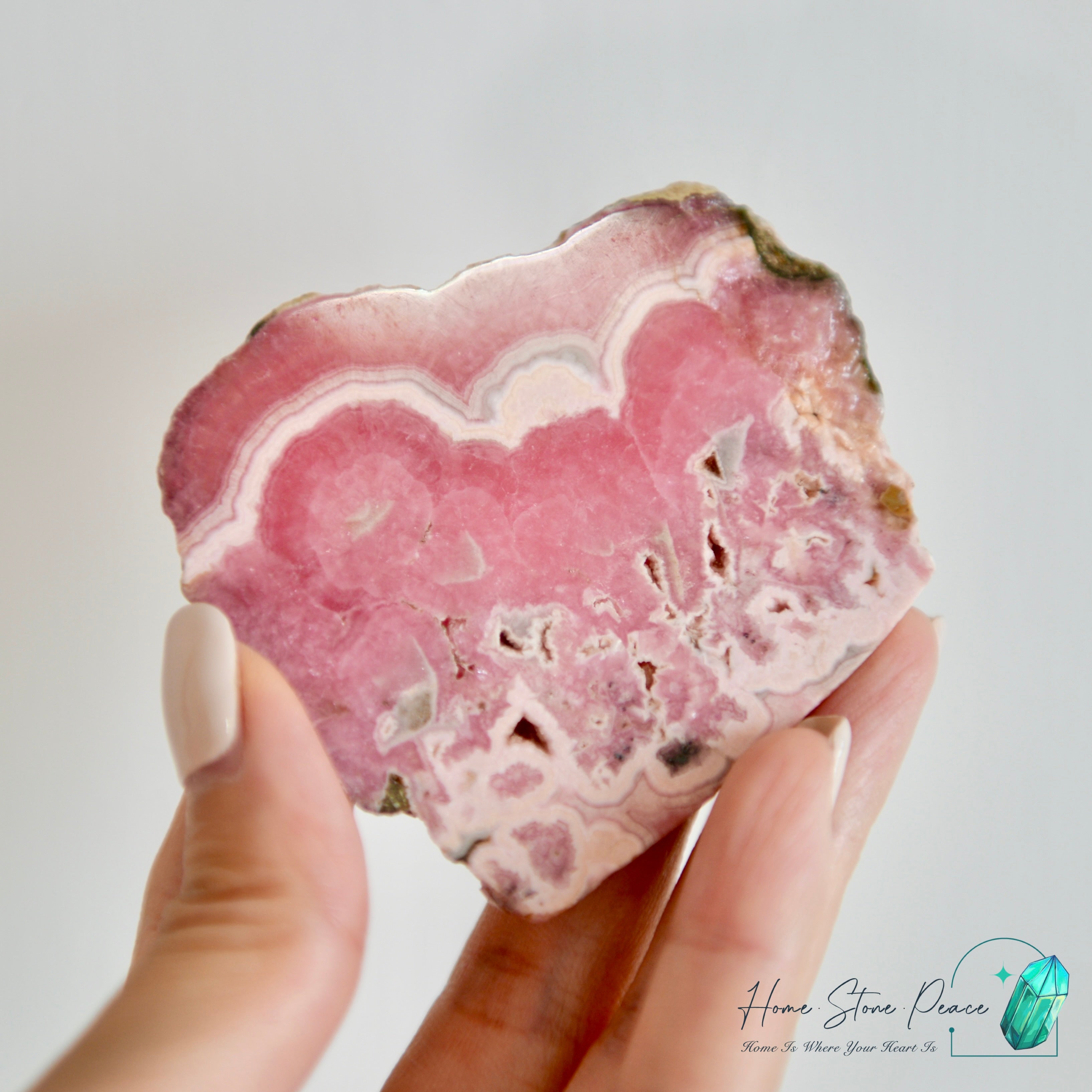 紅紋石片 (菱錳礦) ロードクロサイトスラブ