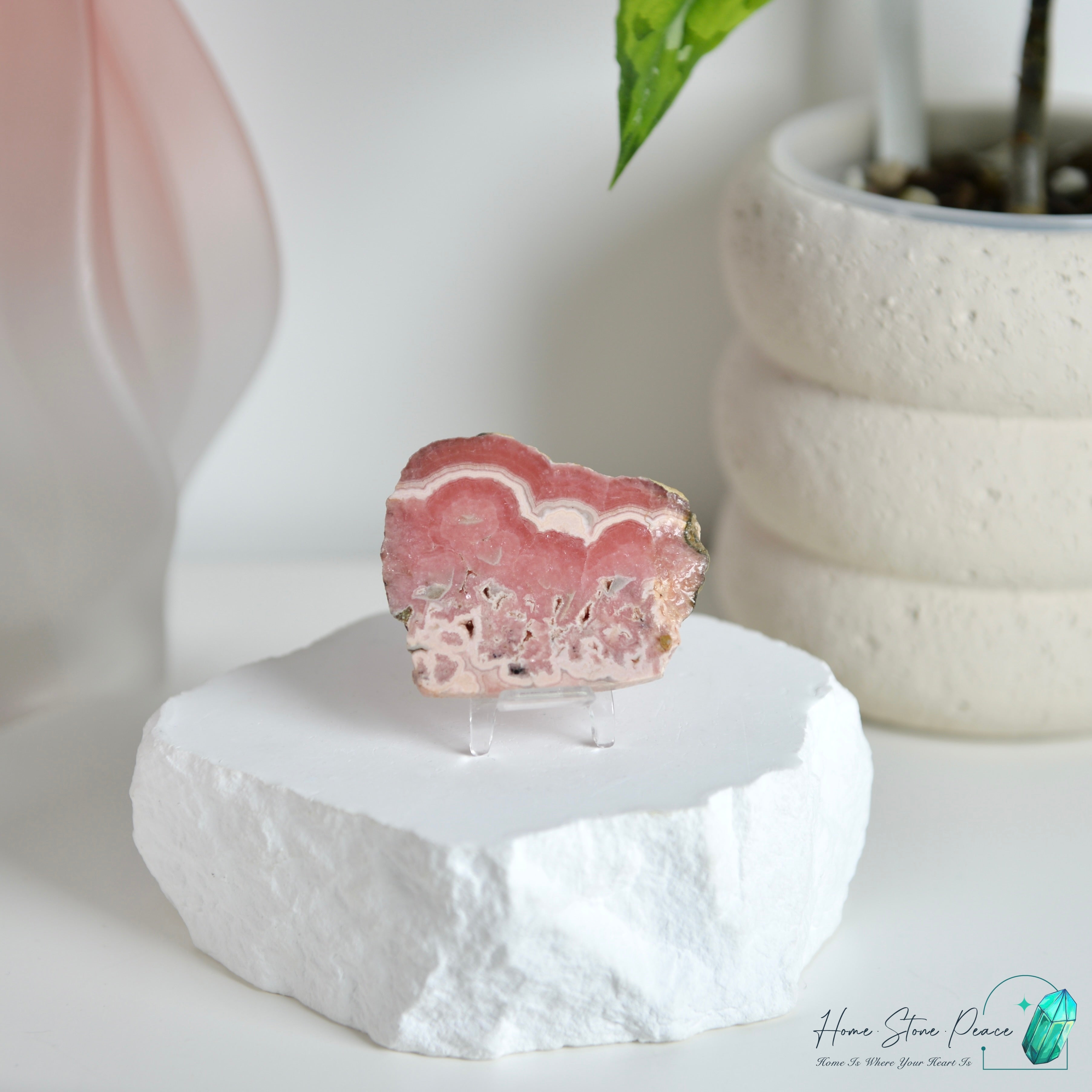 紅紋石片 (菱錳礦) ロードクロサイトスラブ