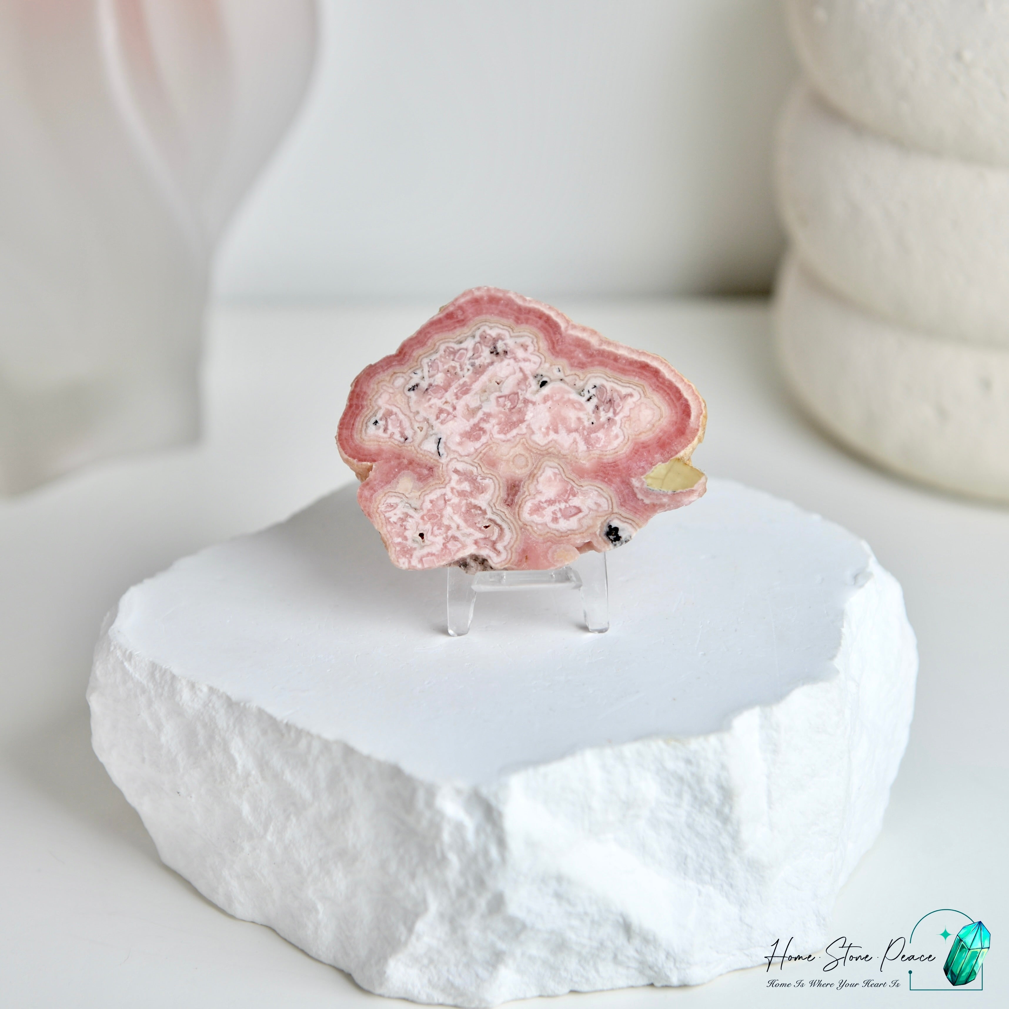 紅紋石片 (菱錳礦) ロードクロサイトスラブ