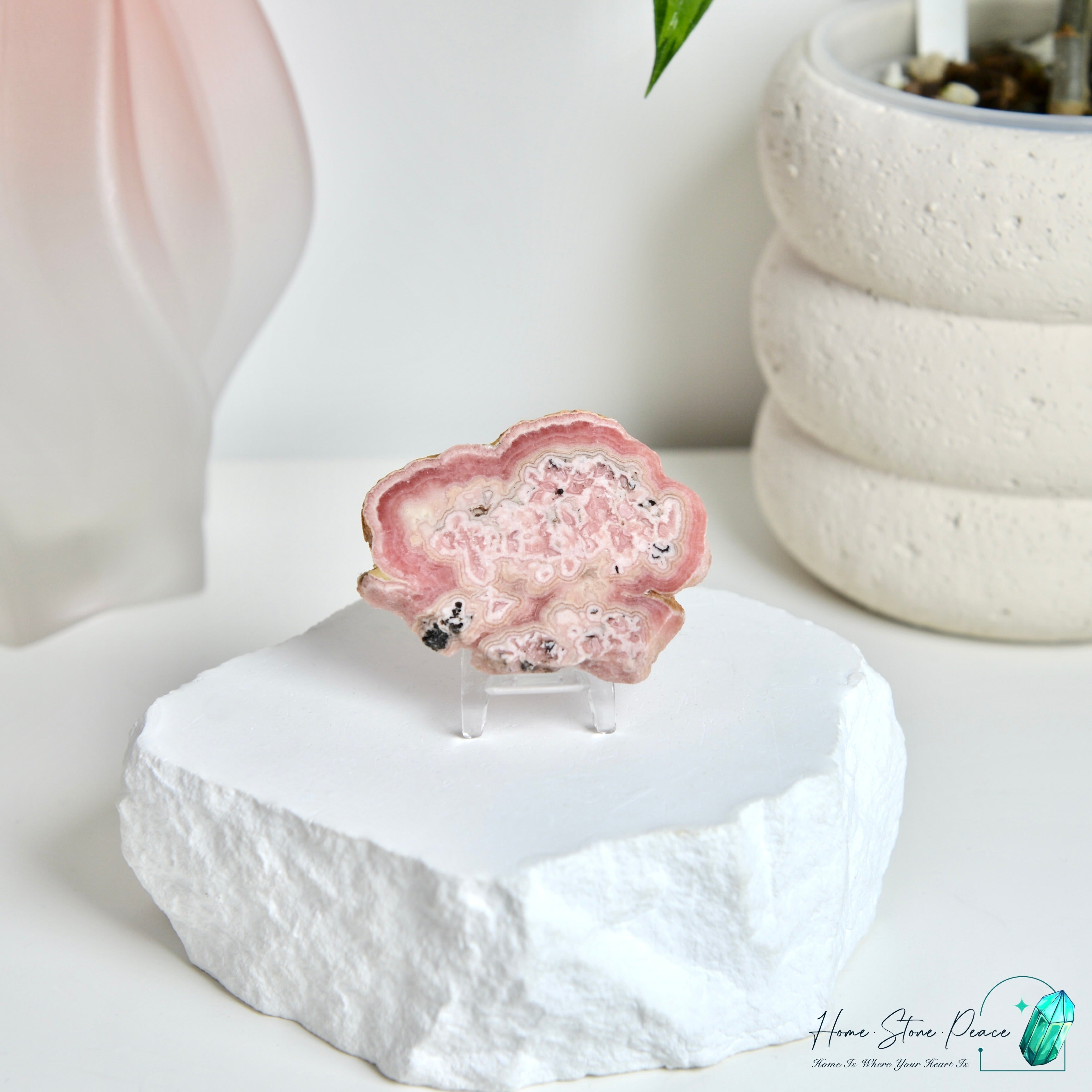 紅紋石片 (菱錳礦) ロードクロサイトスラブ