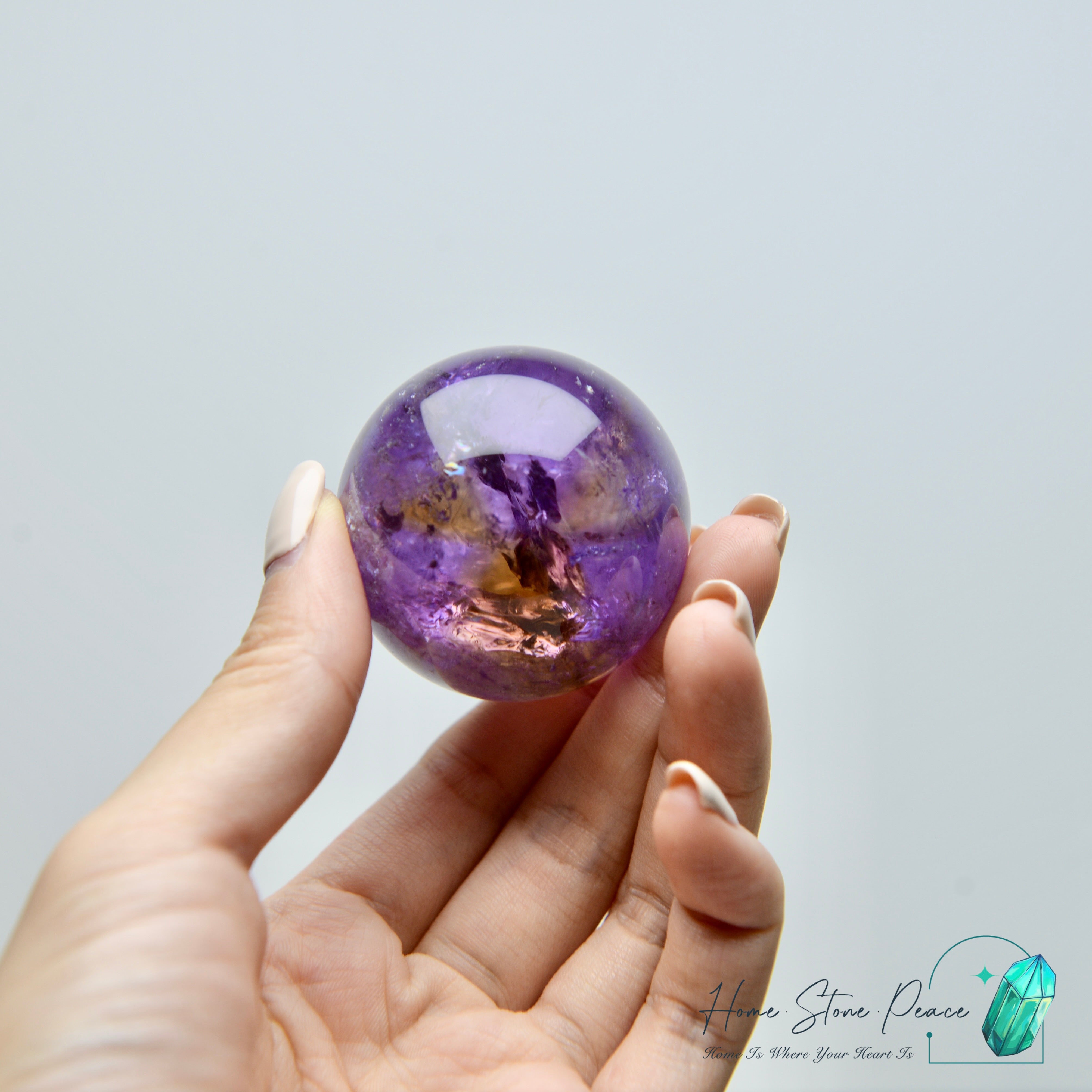 紫黃水晶球 Ametrine Sphere