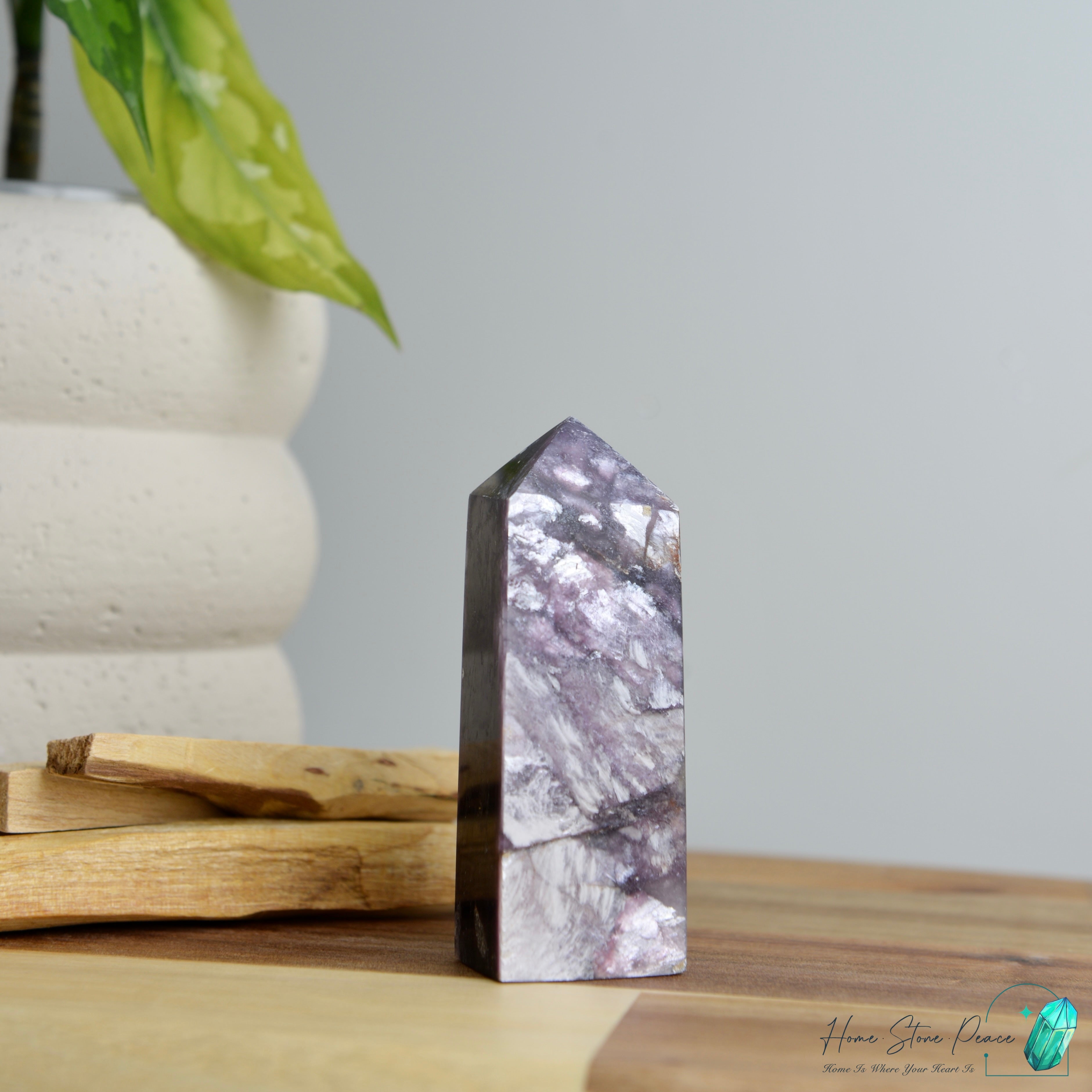 巴西紫鋰雲母柱 ブラジル紫レピドライトタワー